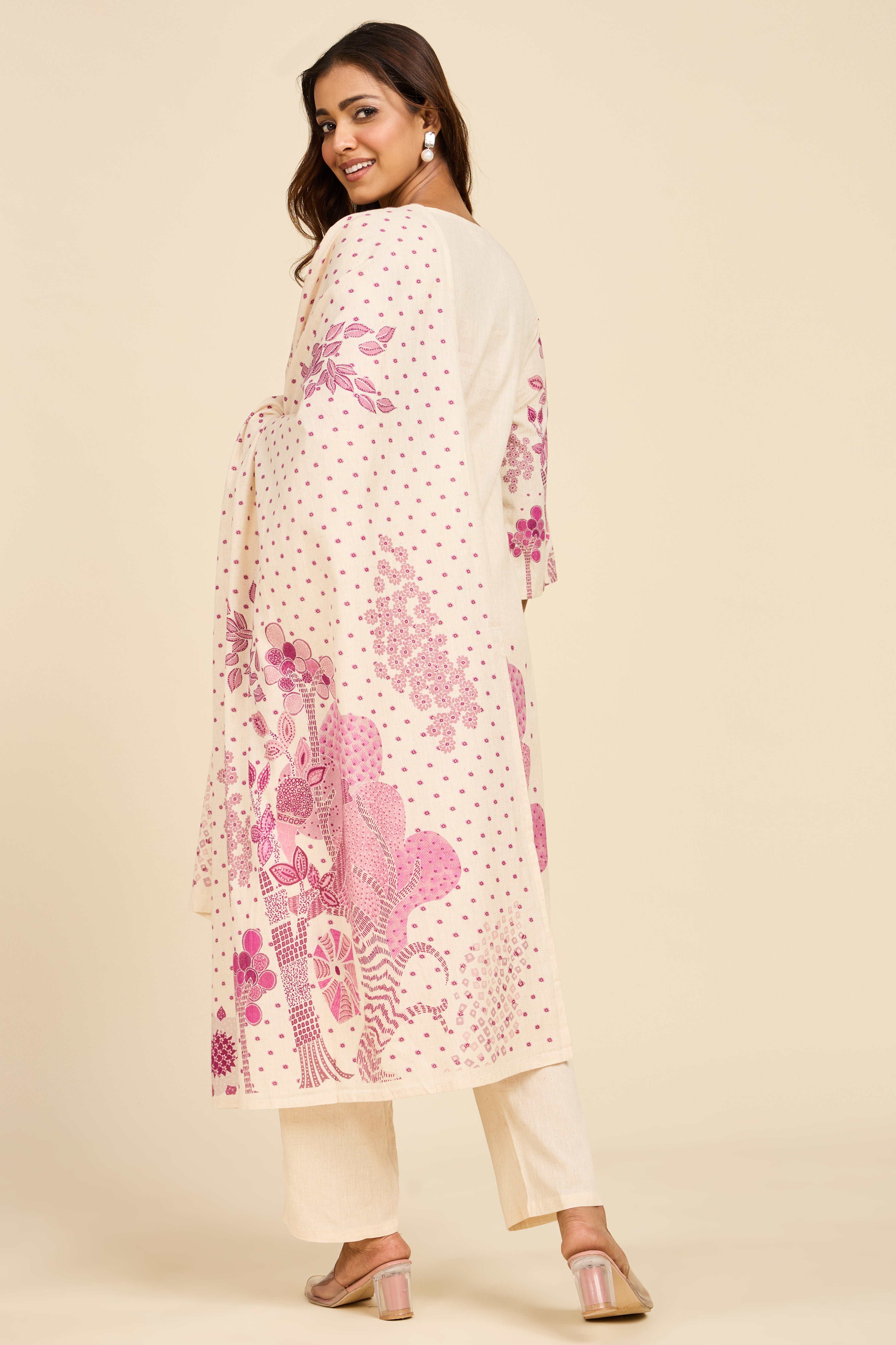 Alaya Select Ivory Statement Kurta Set