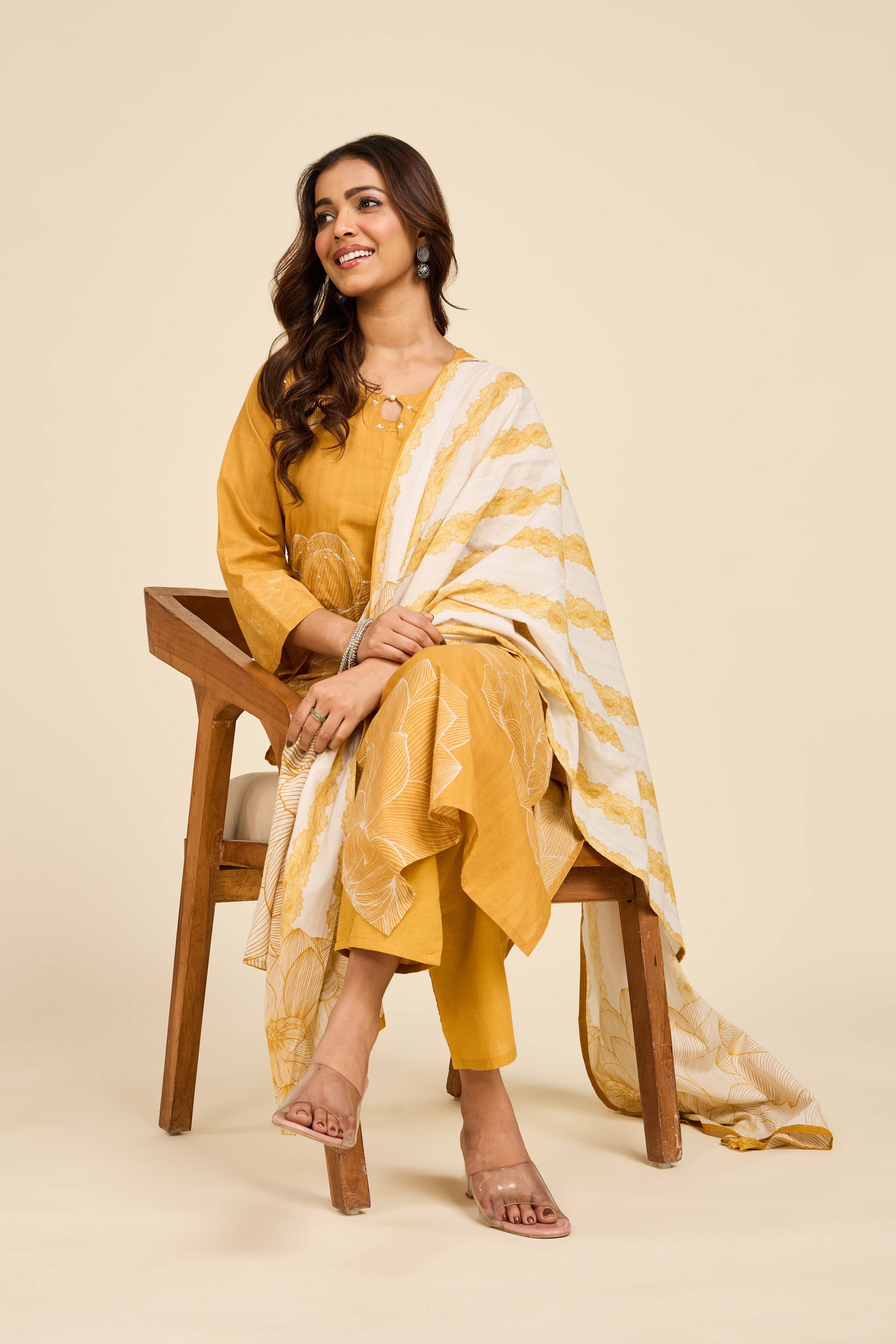 Alaya Select Sunehri Golden Kurta Set