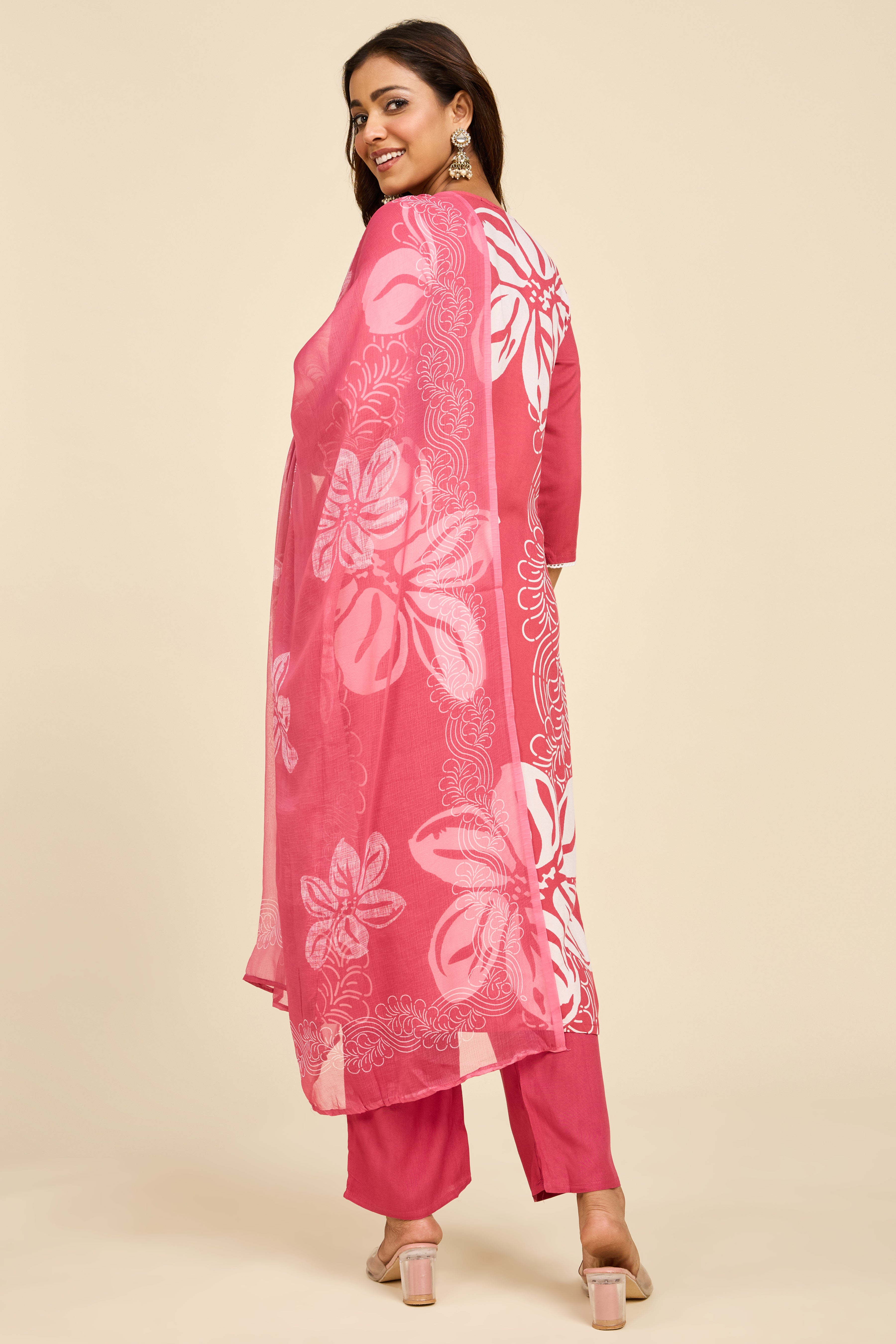 Alaya Select Raspberry Blossom Kurta Set
