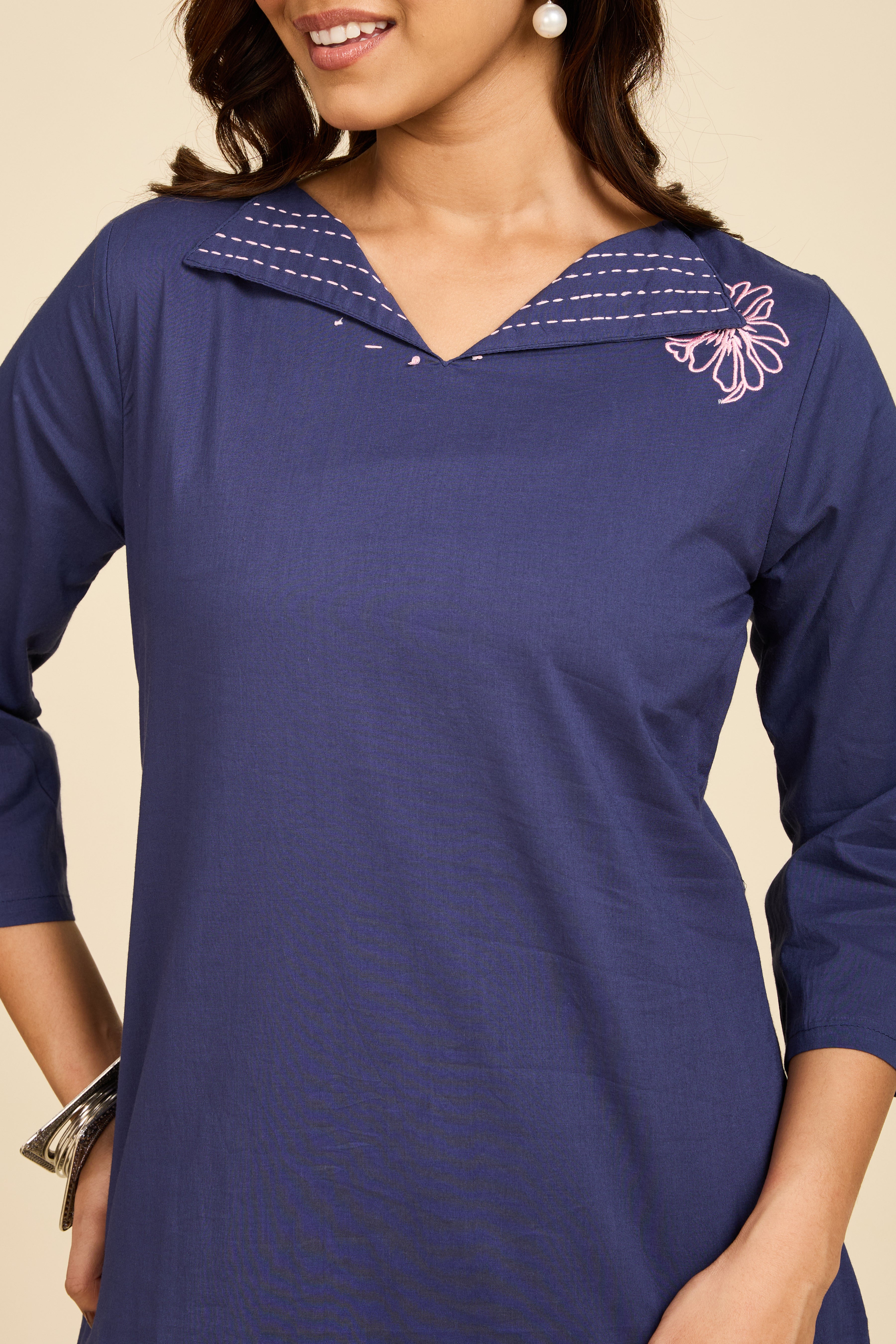 Alaya Select Indigo Flora Co-ord Set