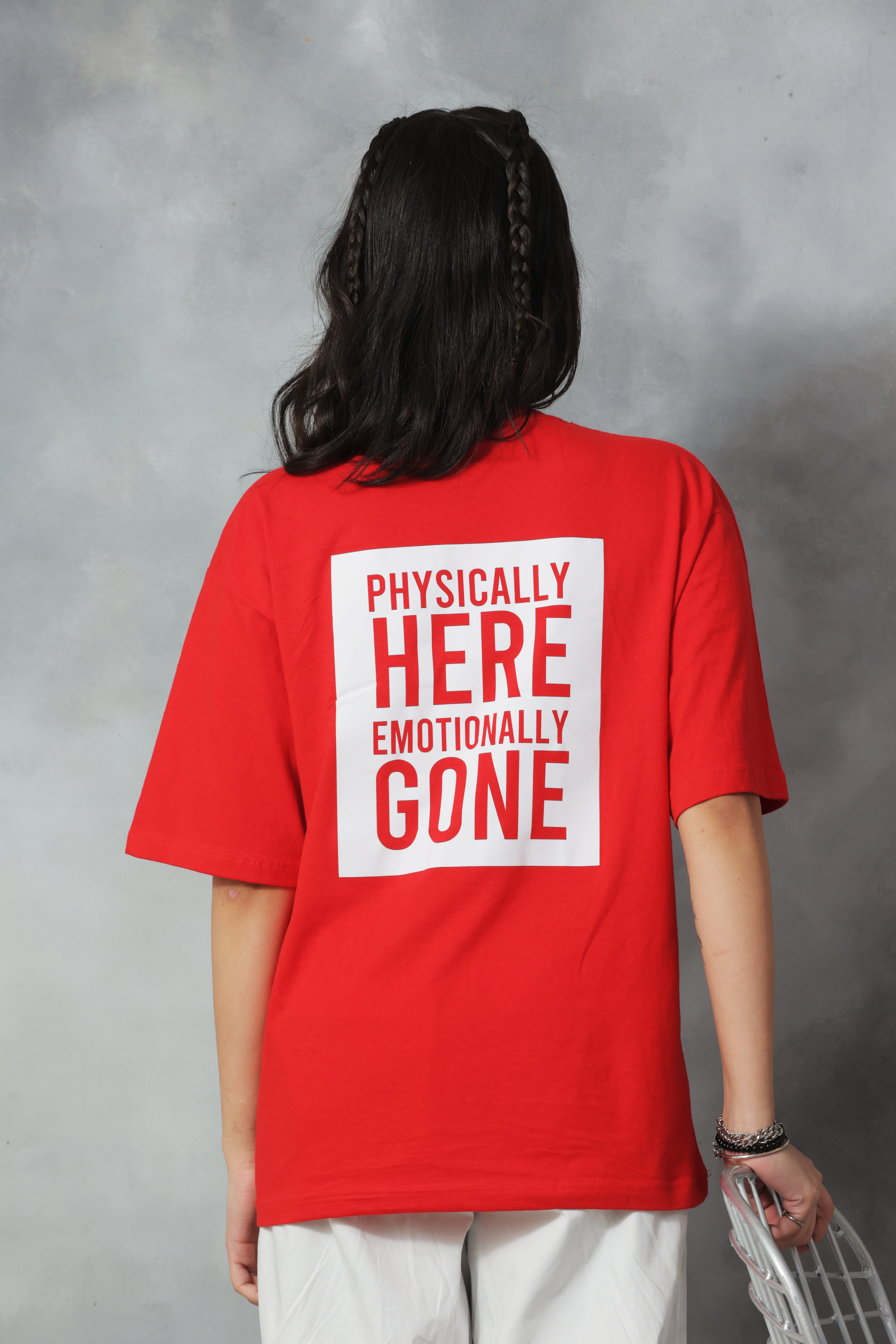 Physically Here, Emotionally Gone Oversized Tee