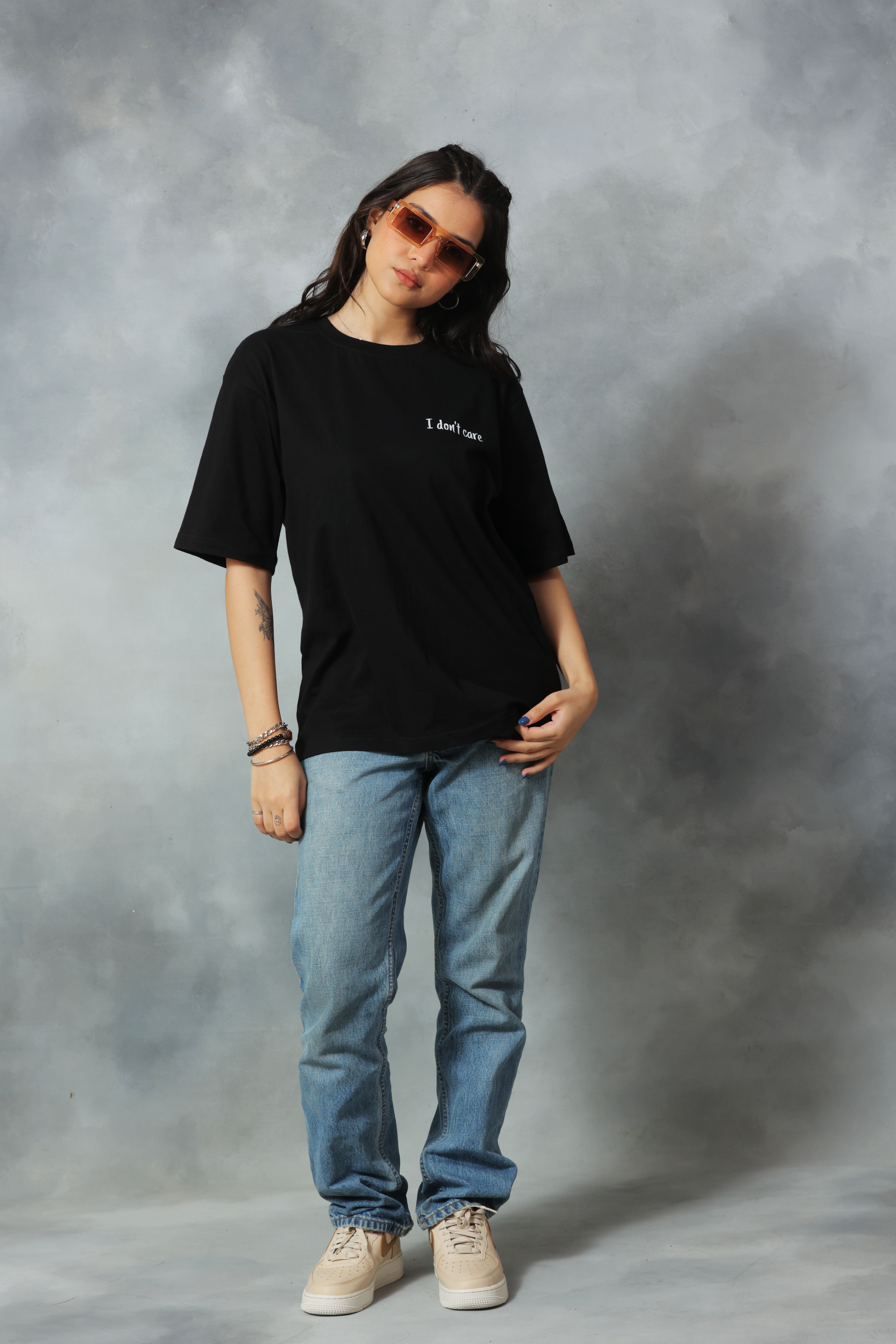 I don't care Oversized Tee