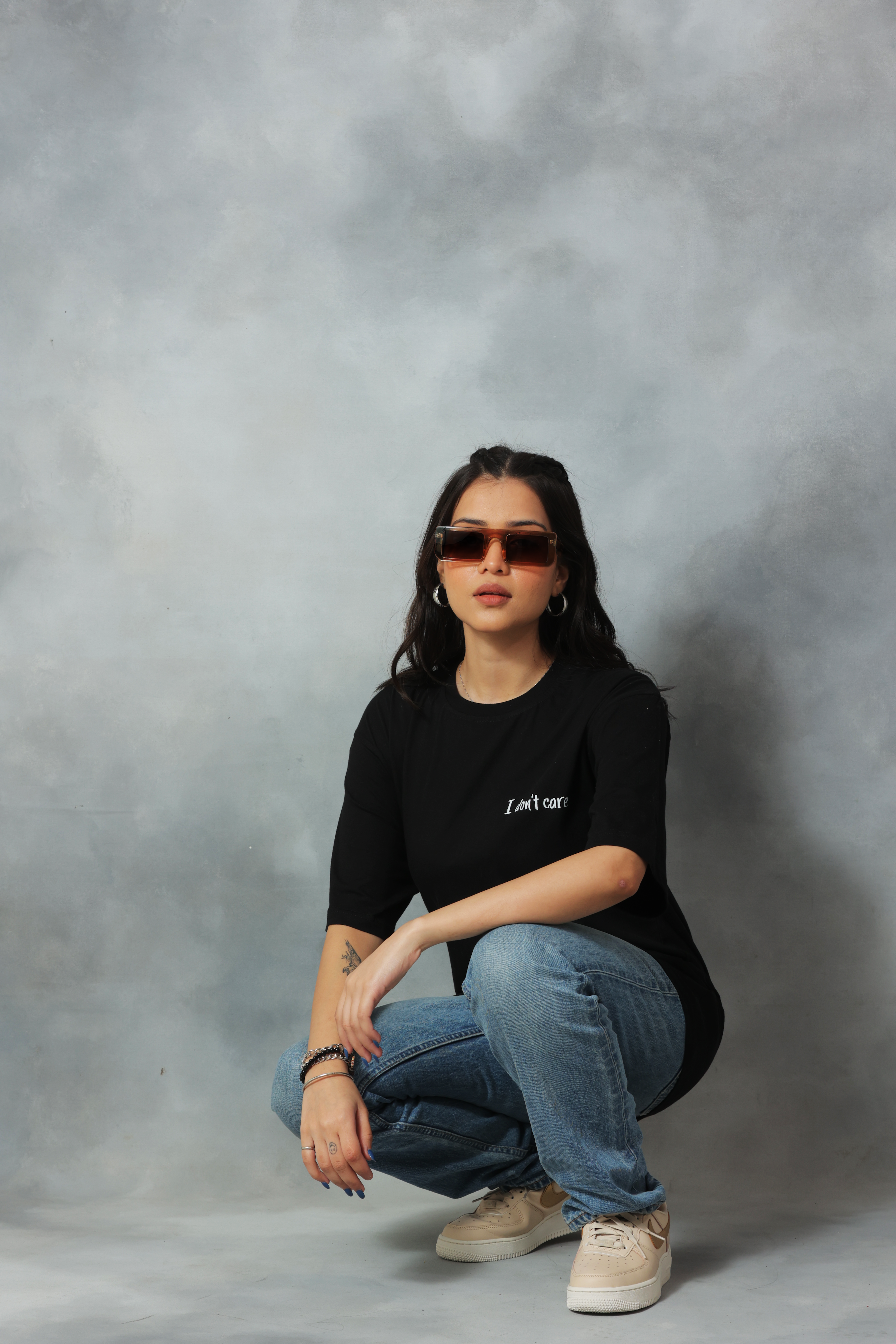 I don't care Oversized Tee