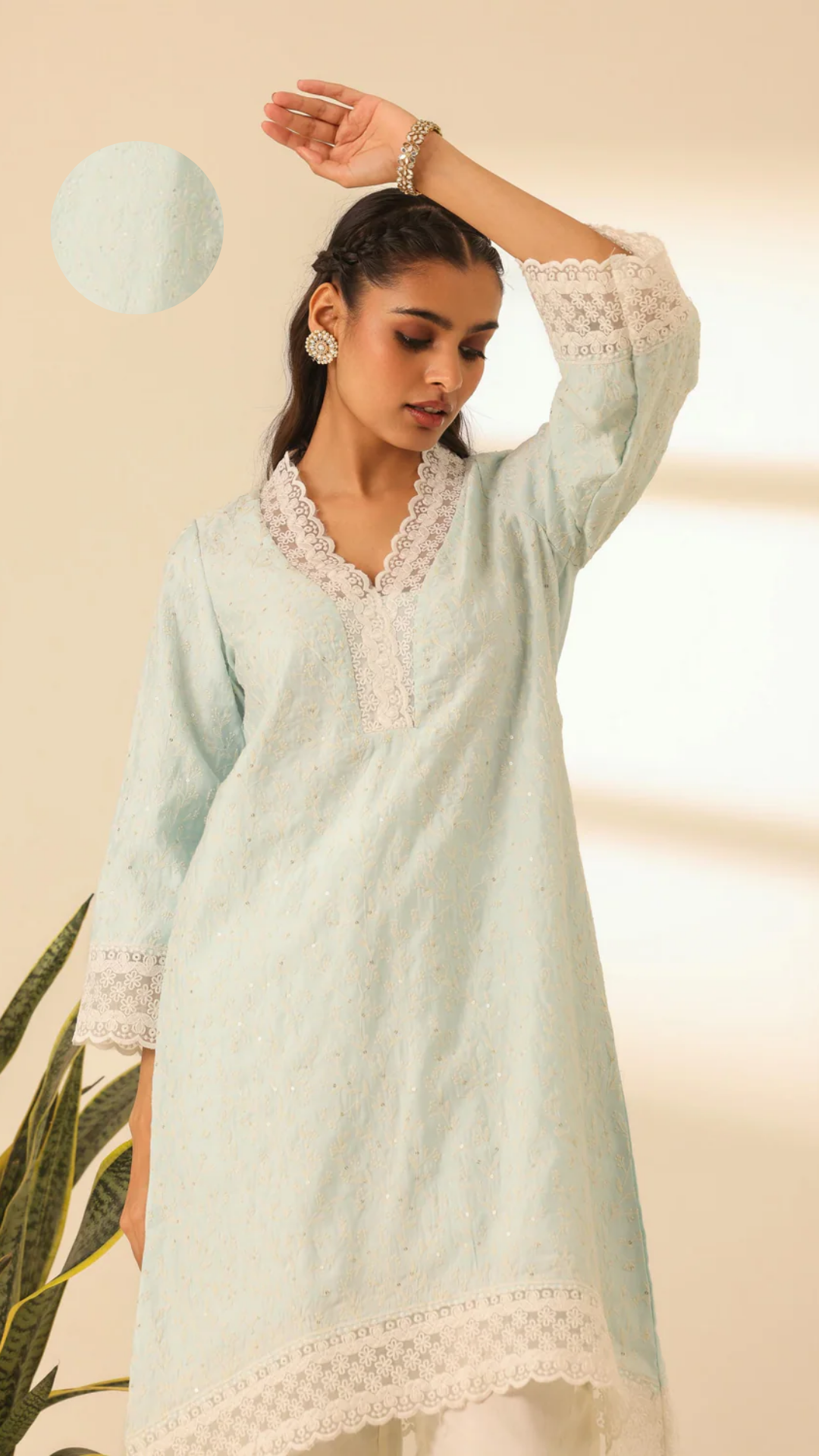 Rangrez Sky Kiss Desi Tilt Kurta Set