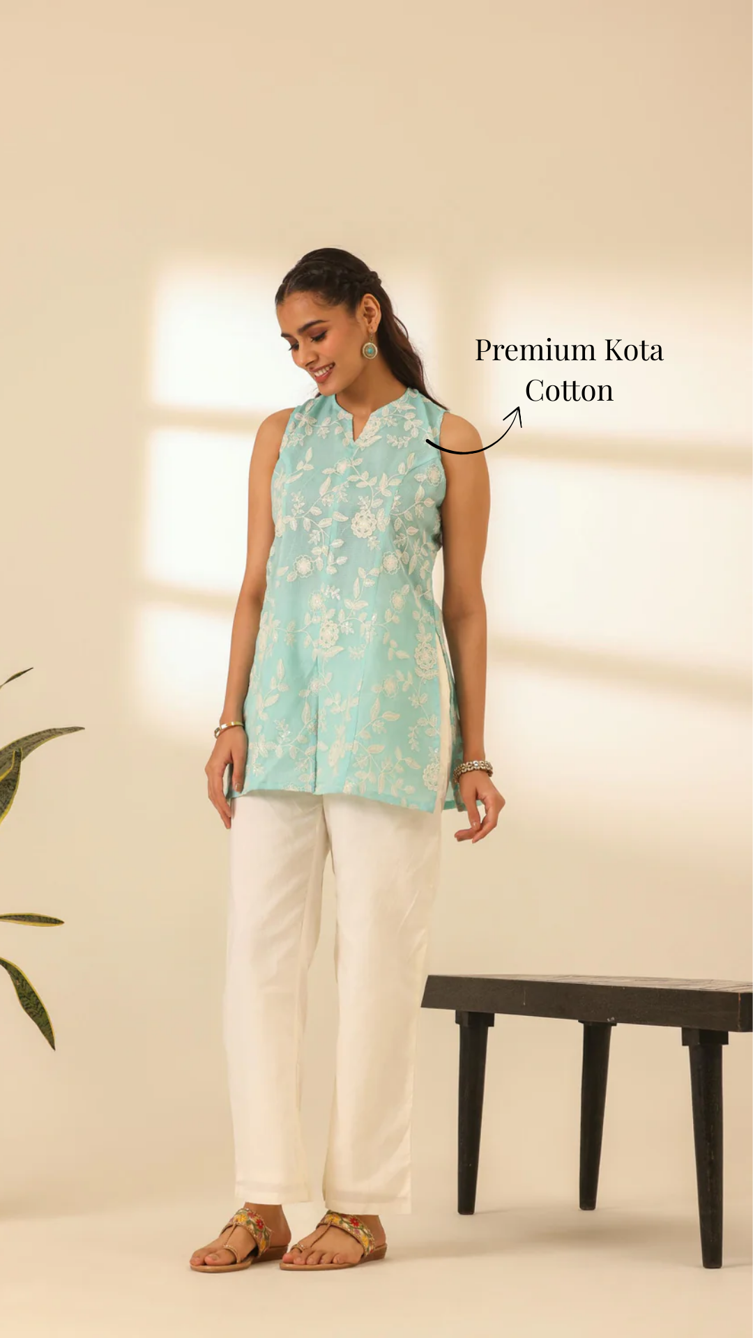 Rangrez Skyline Blue Embroidered Kurta Set