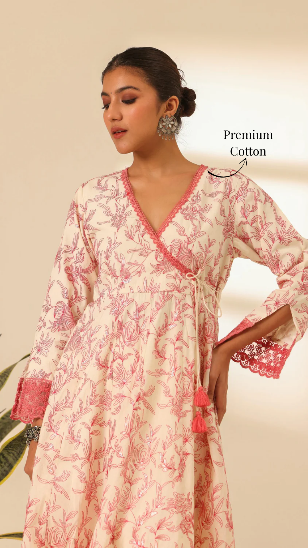 Rangrez Fuchsia Glow Embroidered Anarkali Set