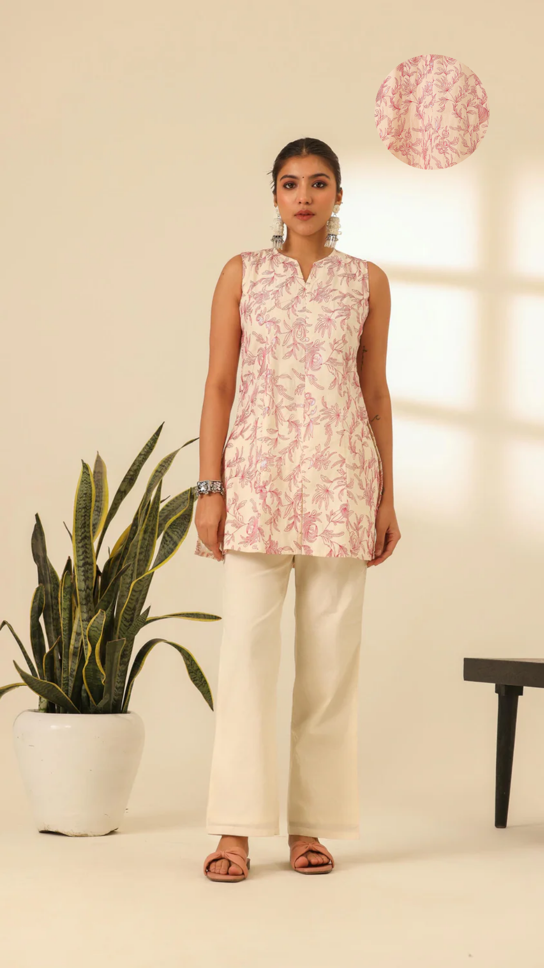 Rangrez Fuchsia Glow Embroidered Kurta Set