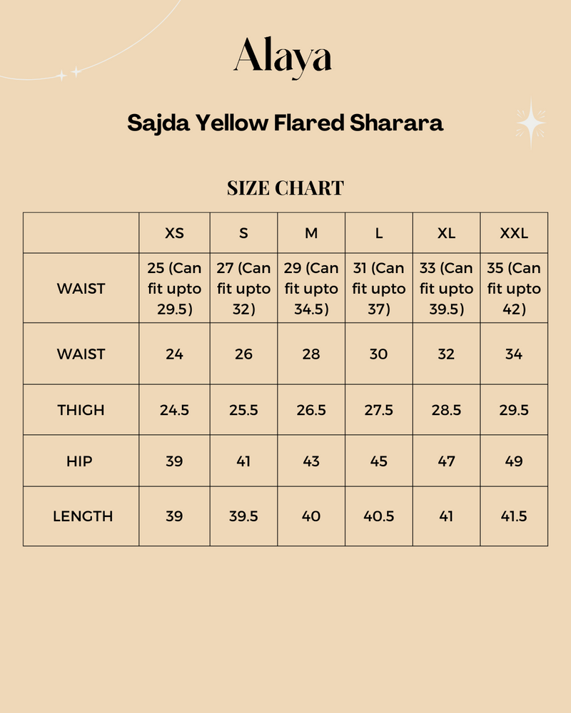 Sajda Yellow Flared Sharara