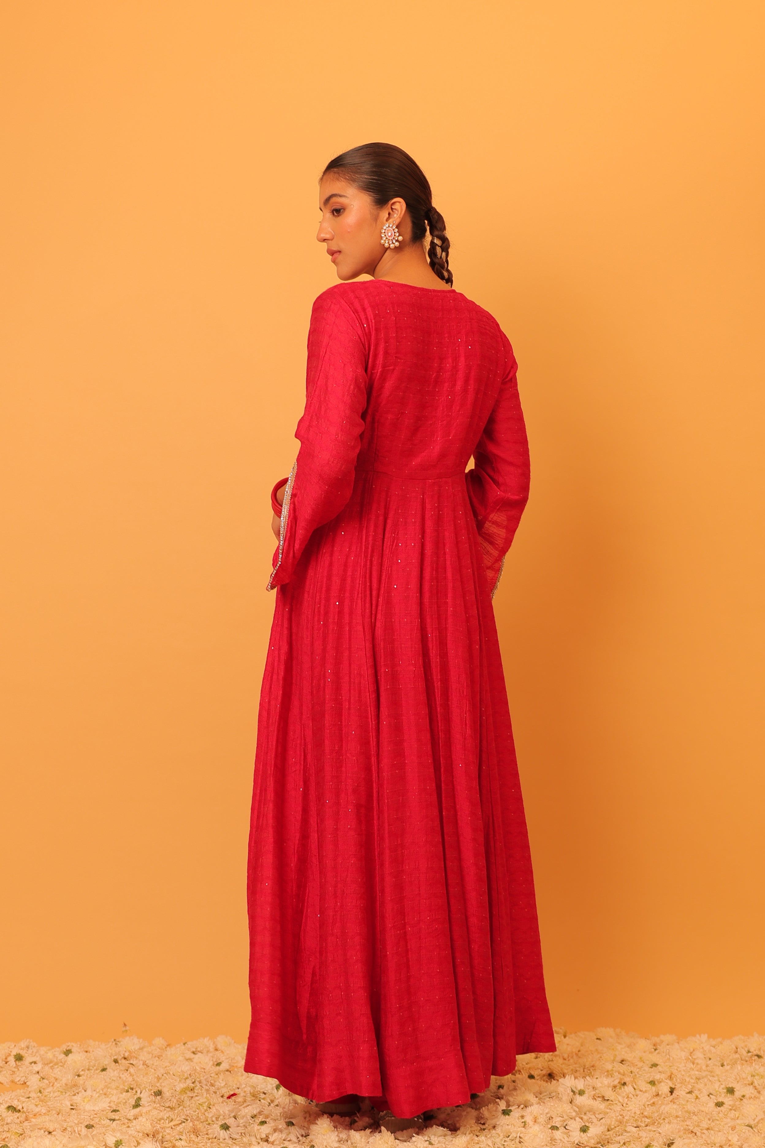 Alaya Mehfil Punch Pink Anarkali Set