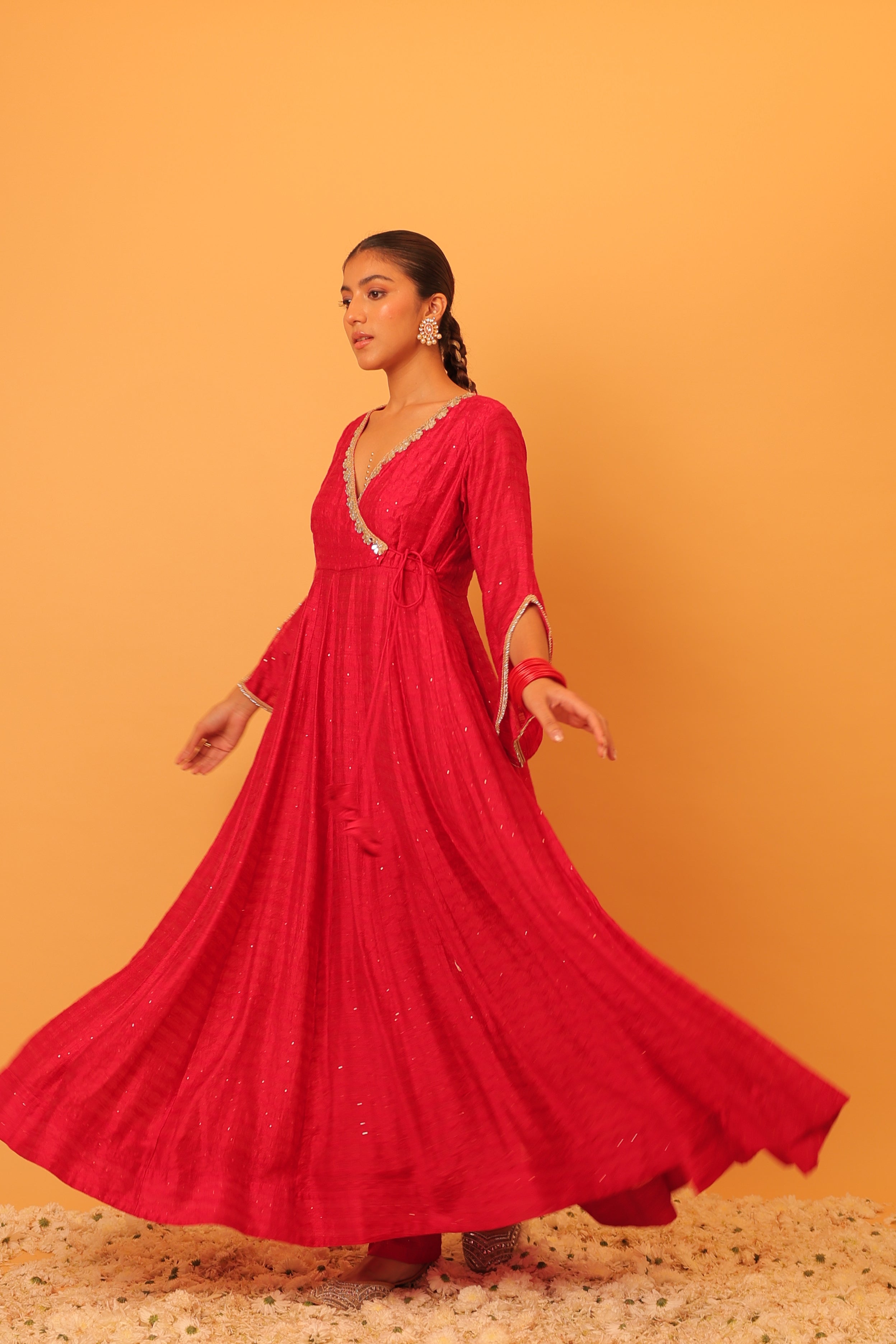 Alaya Mehfil Punch Pink Anarkali Set