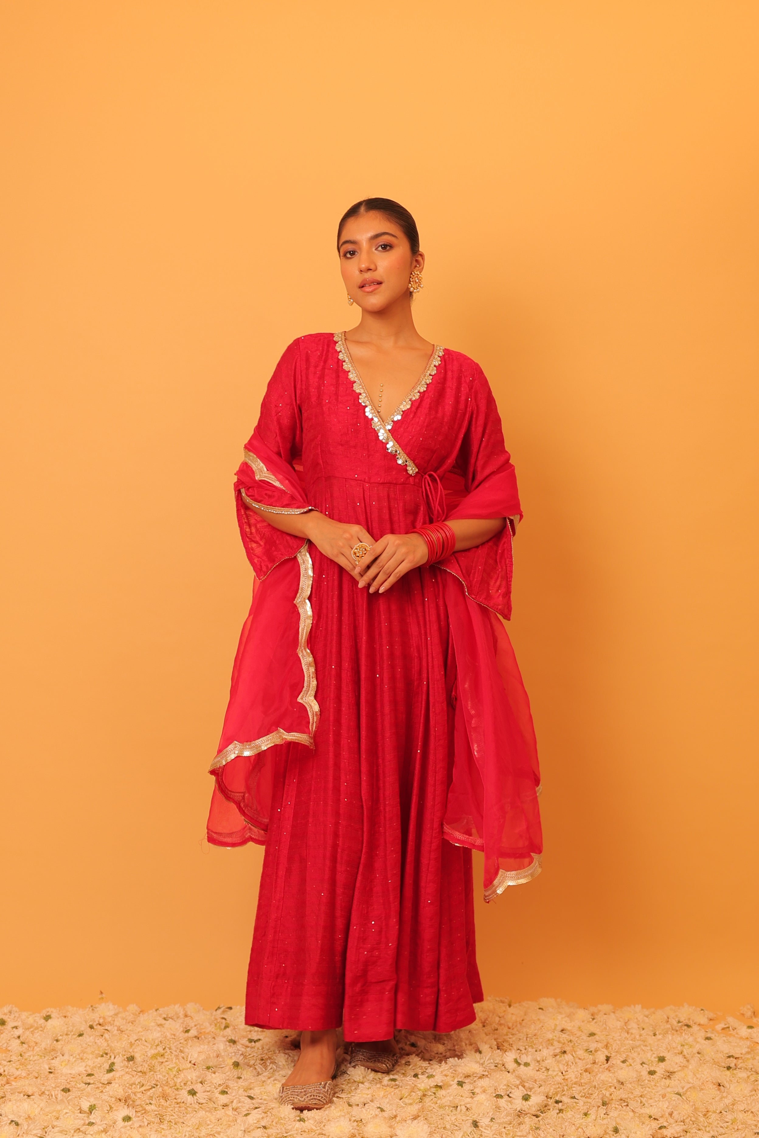 Alaya Mehfil Punch Pink Anarkali Set
