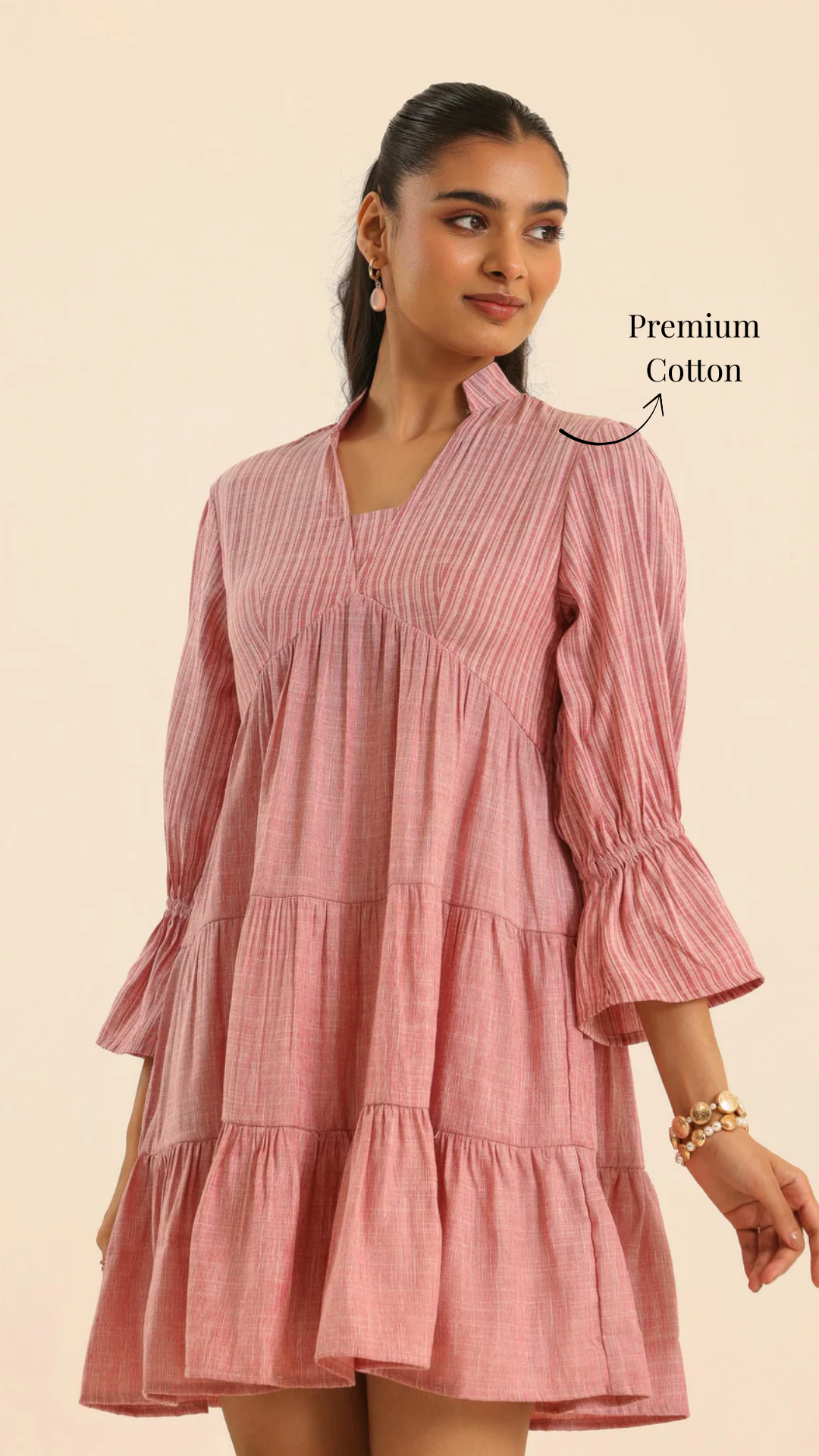 Rangrez Plush Rush Tiered Dress