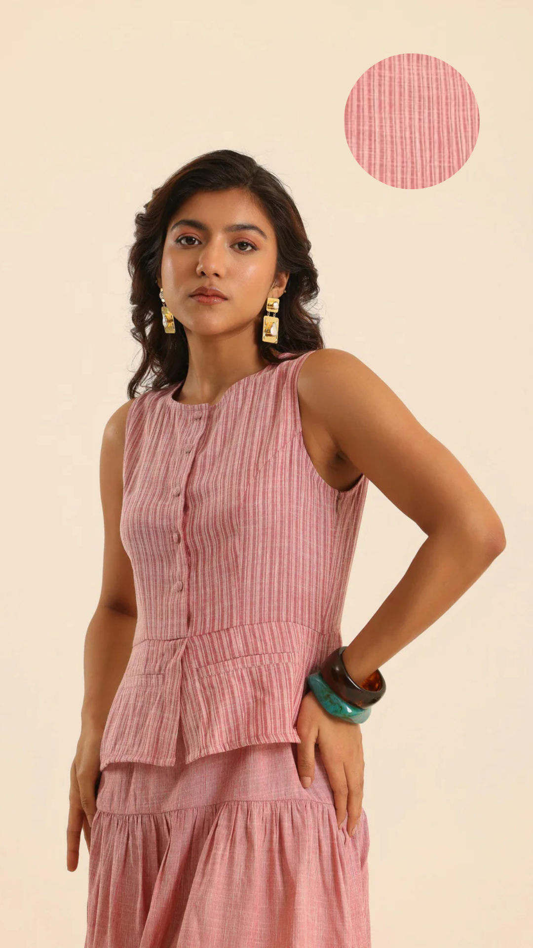 Rangrez Pink Blush Short Dress