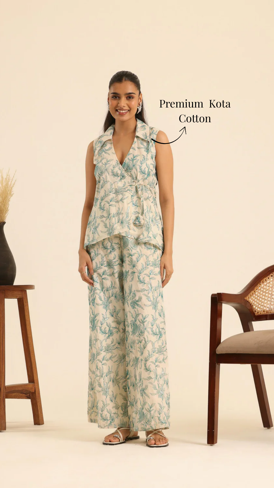 Rangrez Cool Mint Cotton Embroidered Set