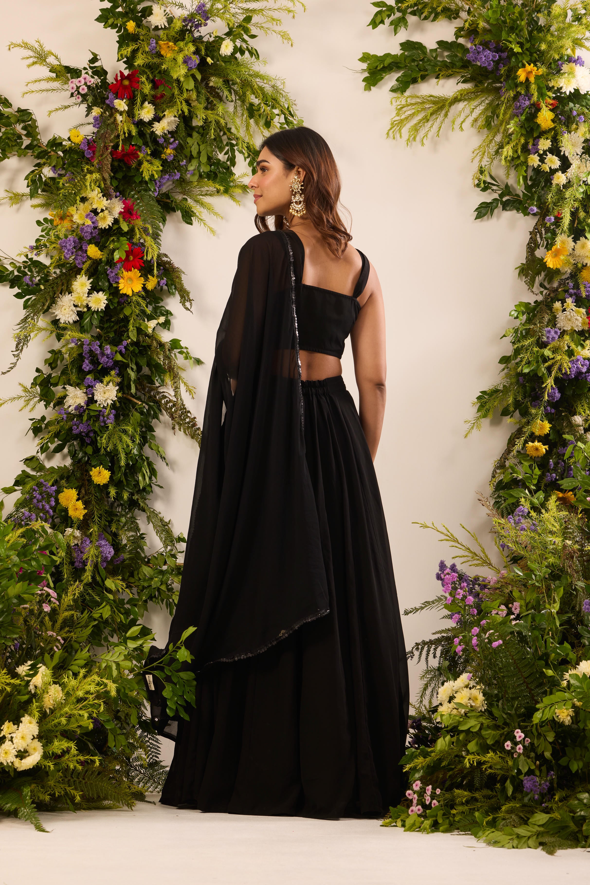 Mastaani Black Allure Lehenga Set