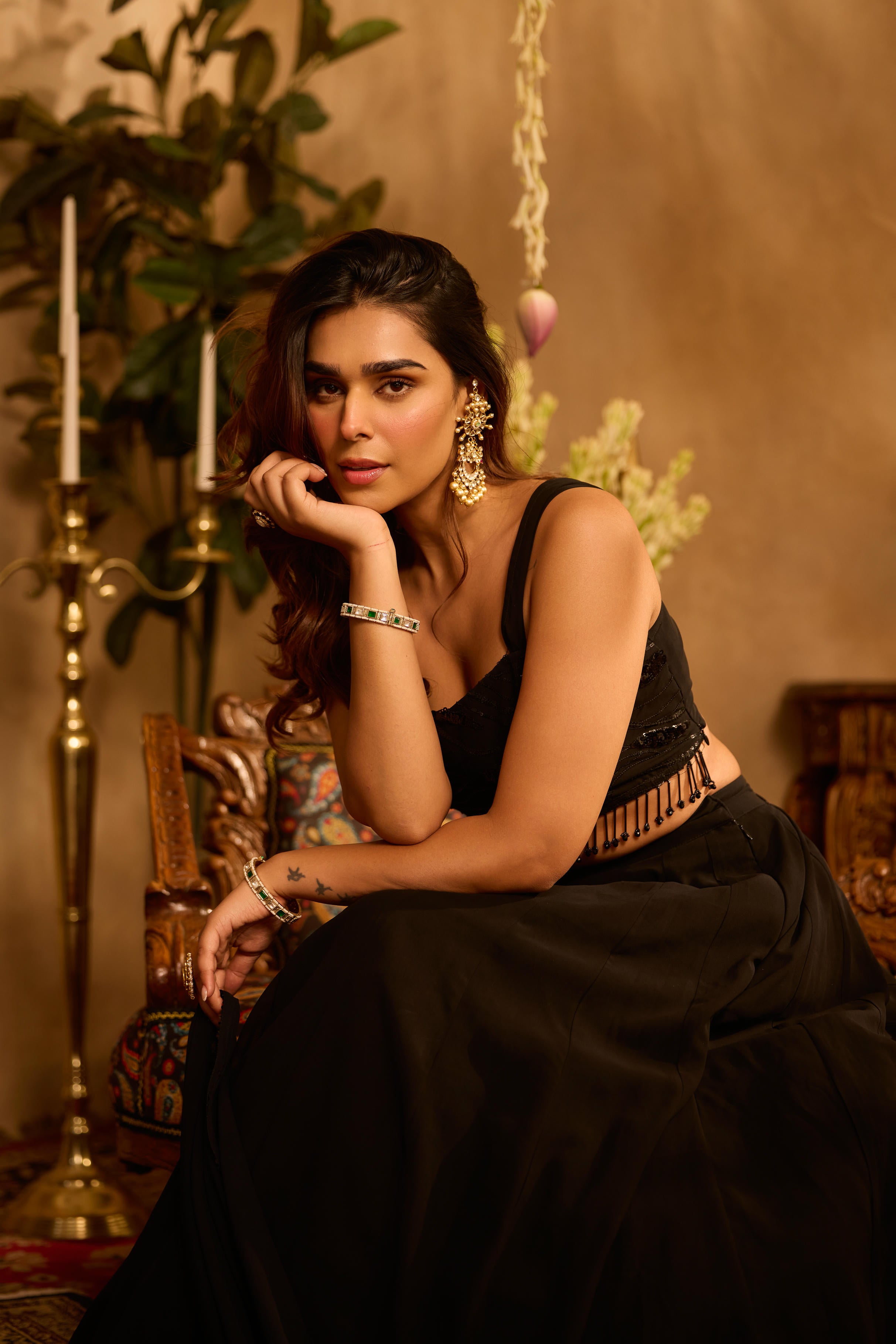 Mastaani Black Allure Lehenga Set