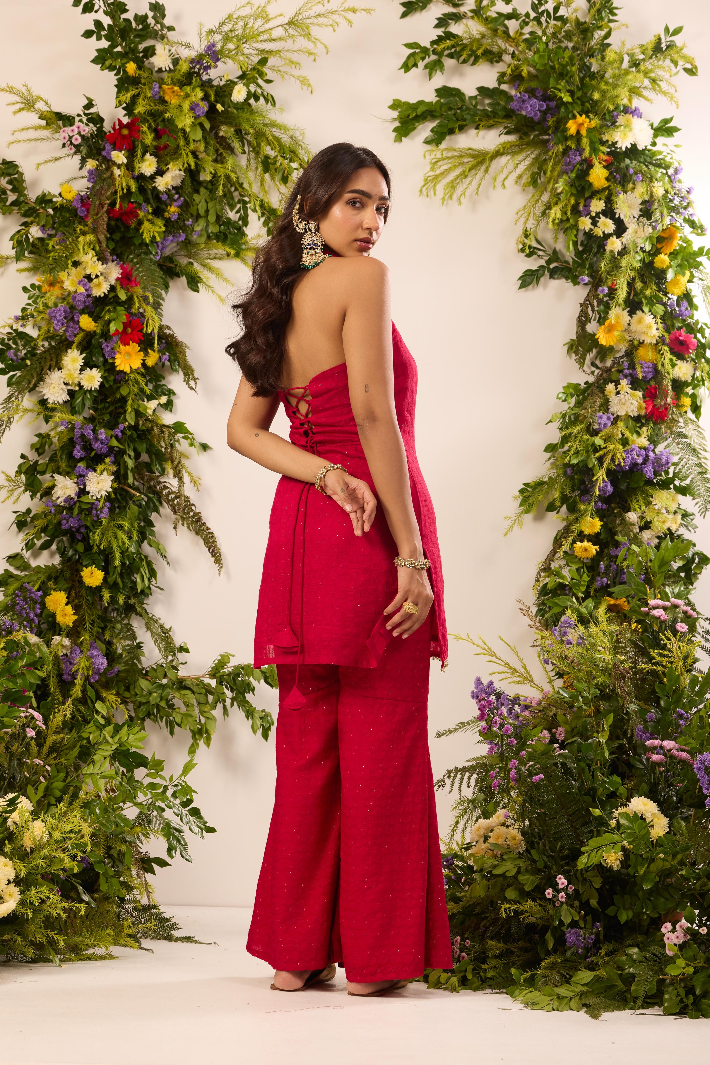 Mastaani Punch Pink Kurta Sharara Set