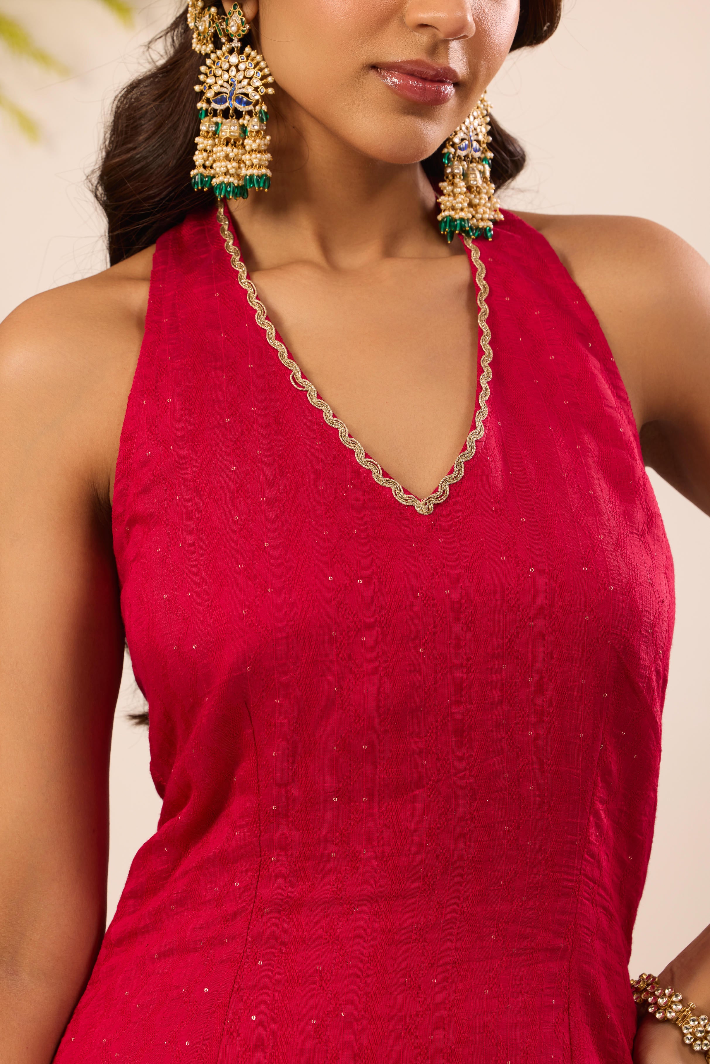 Mastaani Punch Pink Kurta Sharara Set