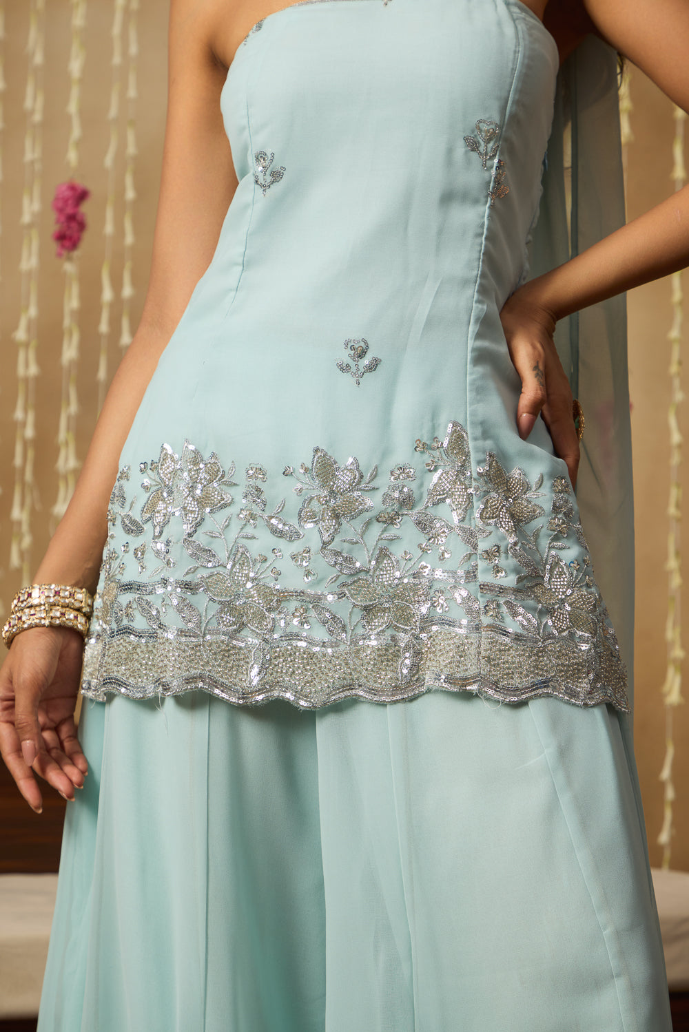 Jhoom Powder Blue Kurta Set