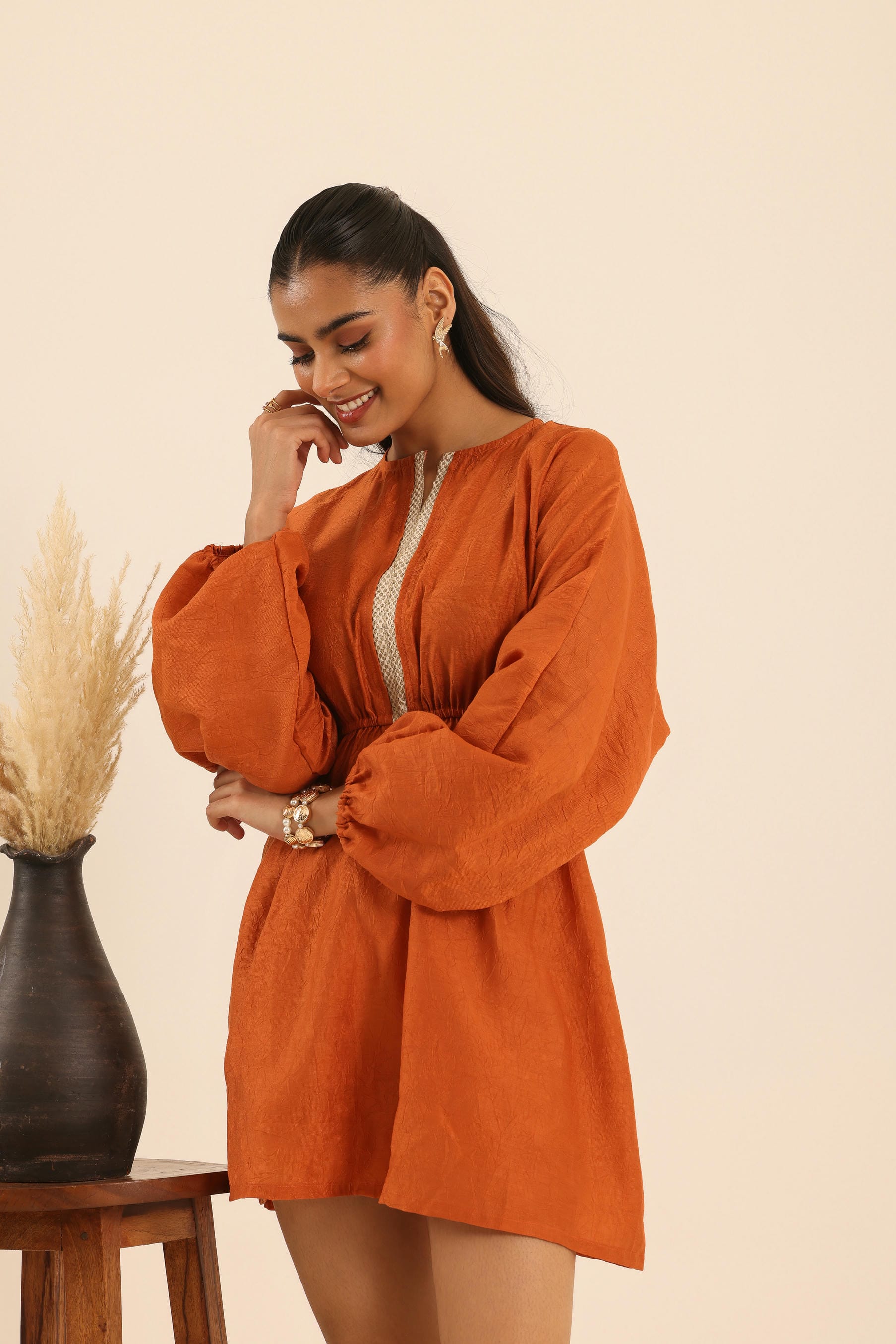 Rangrez Coral Comfort Dress