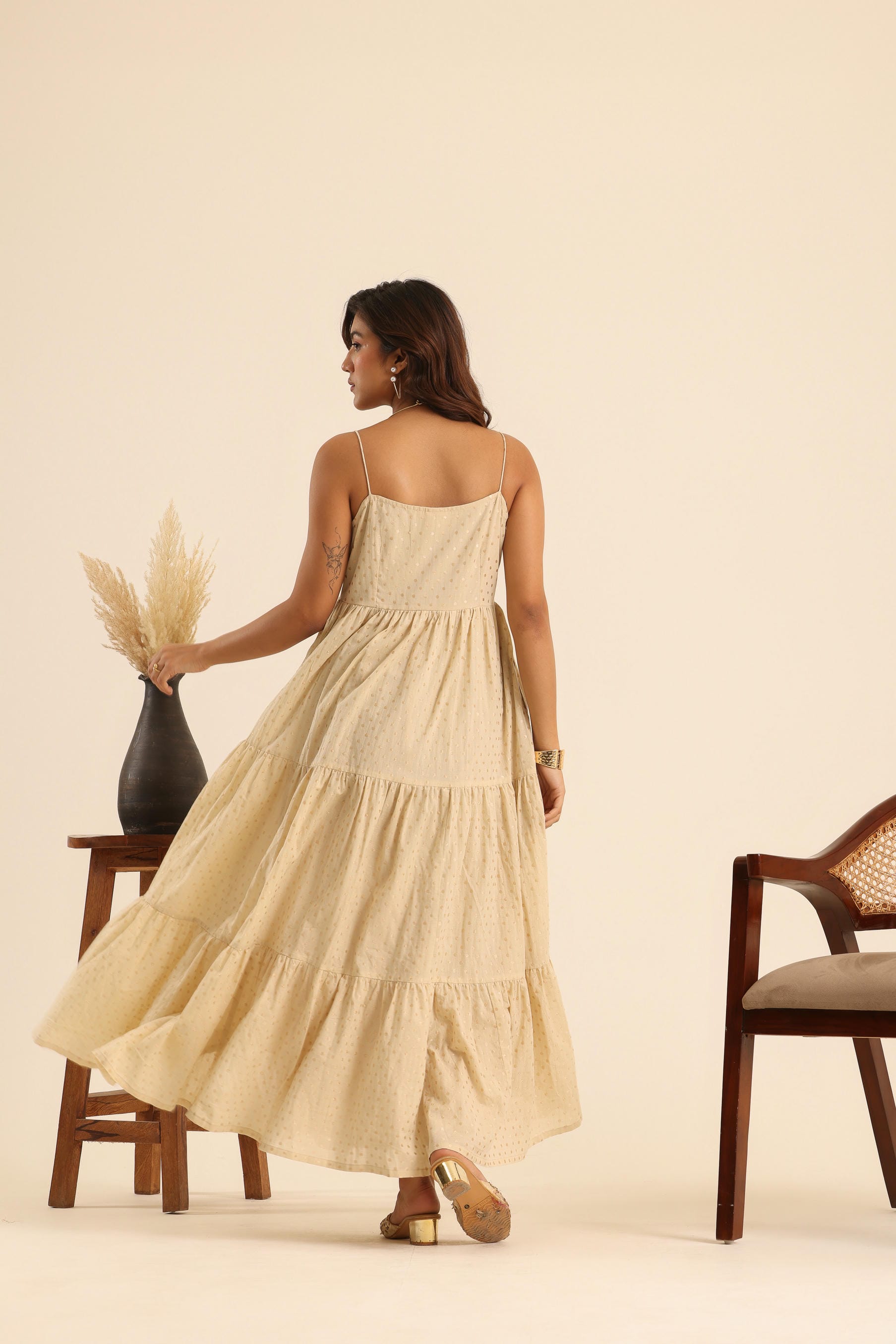 Rangrez Champagne Kiss Maxi Dress
