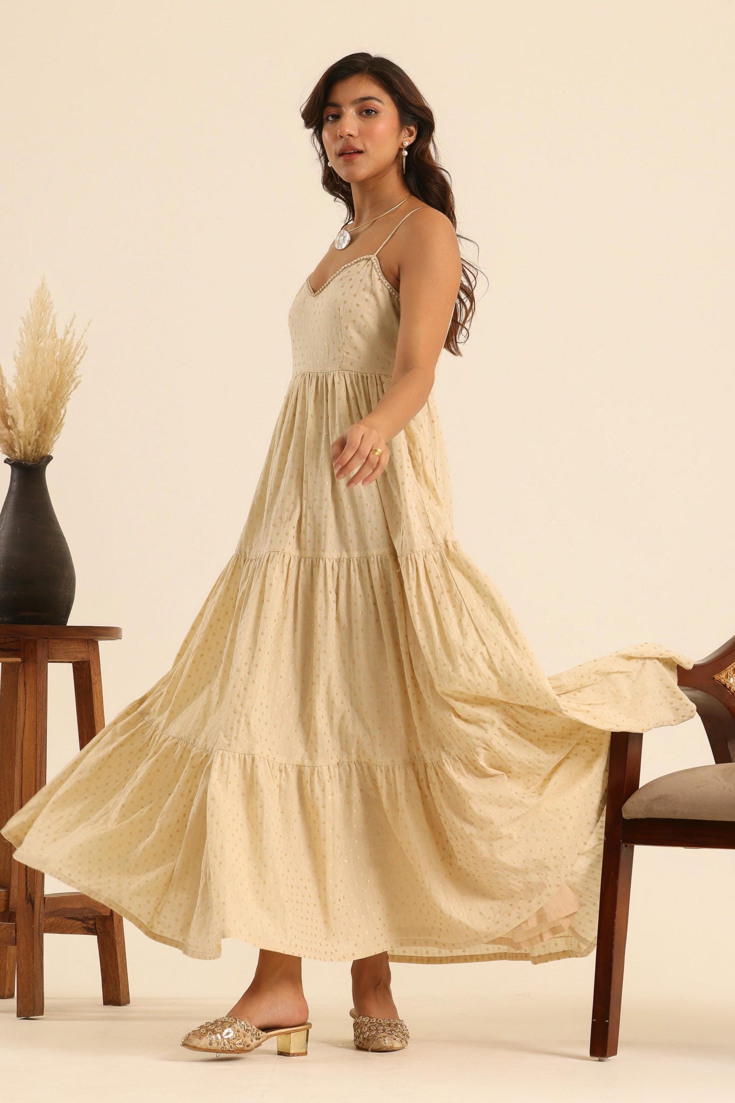 alaya maxi dress Rangrez Champagne Kiss Maxi Dress