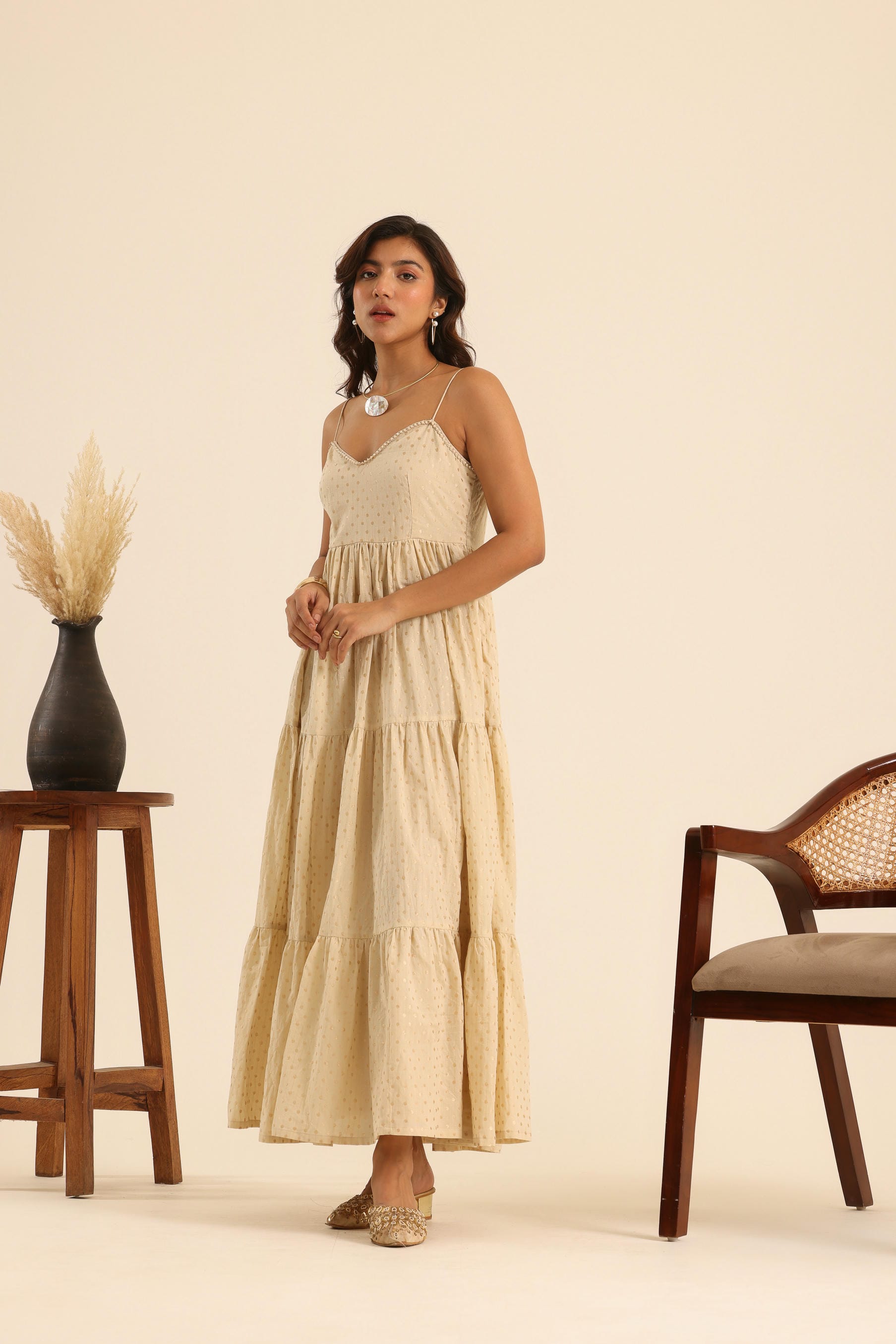 Rangrez Champagne Kiss Maxi Dress