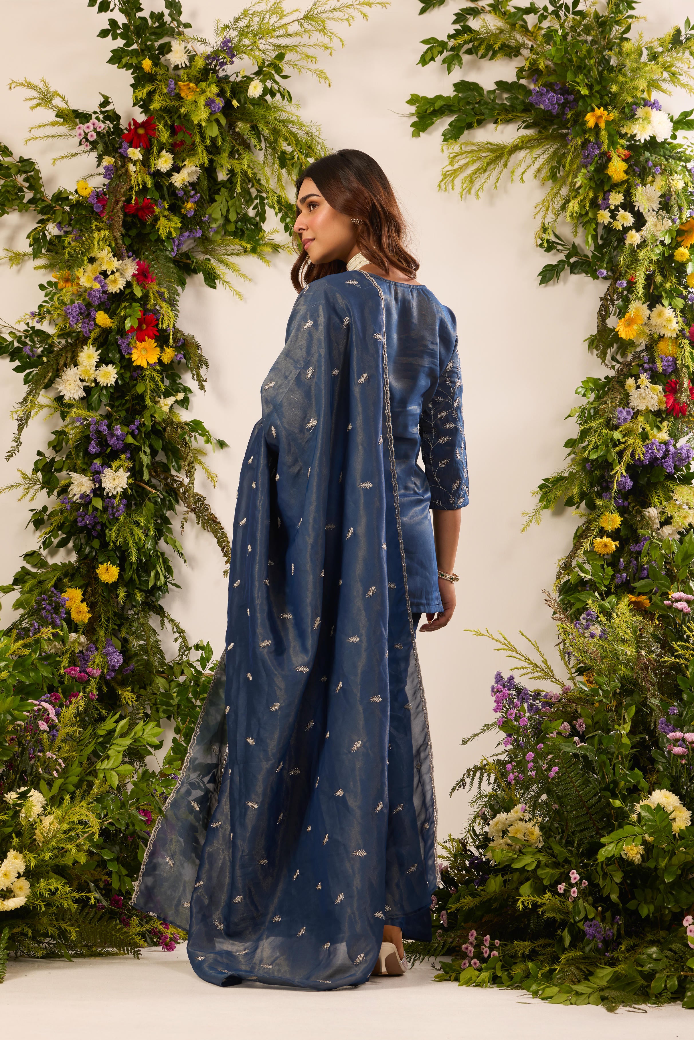 Mastaani Midnight Blue Classic Kurta Set