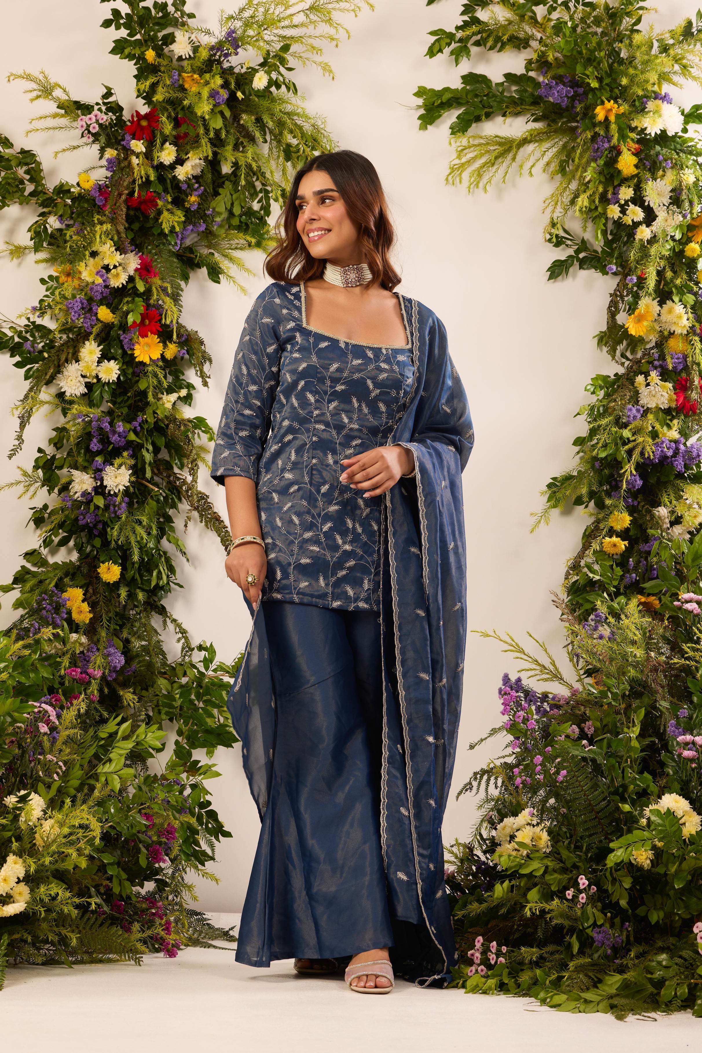 Mastaani Midnight Blue Classic Kurta Set