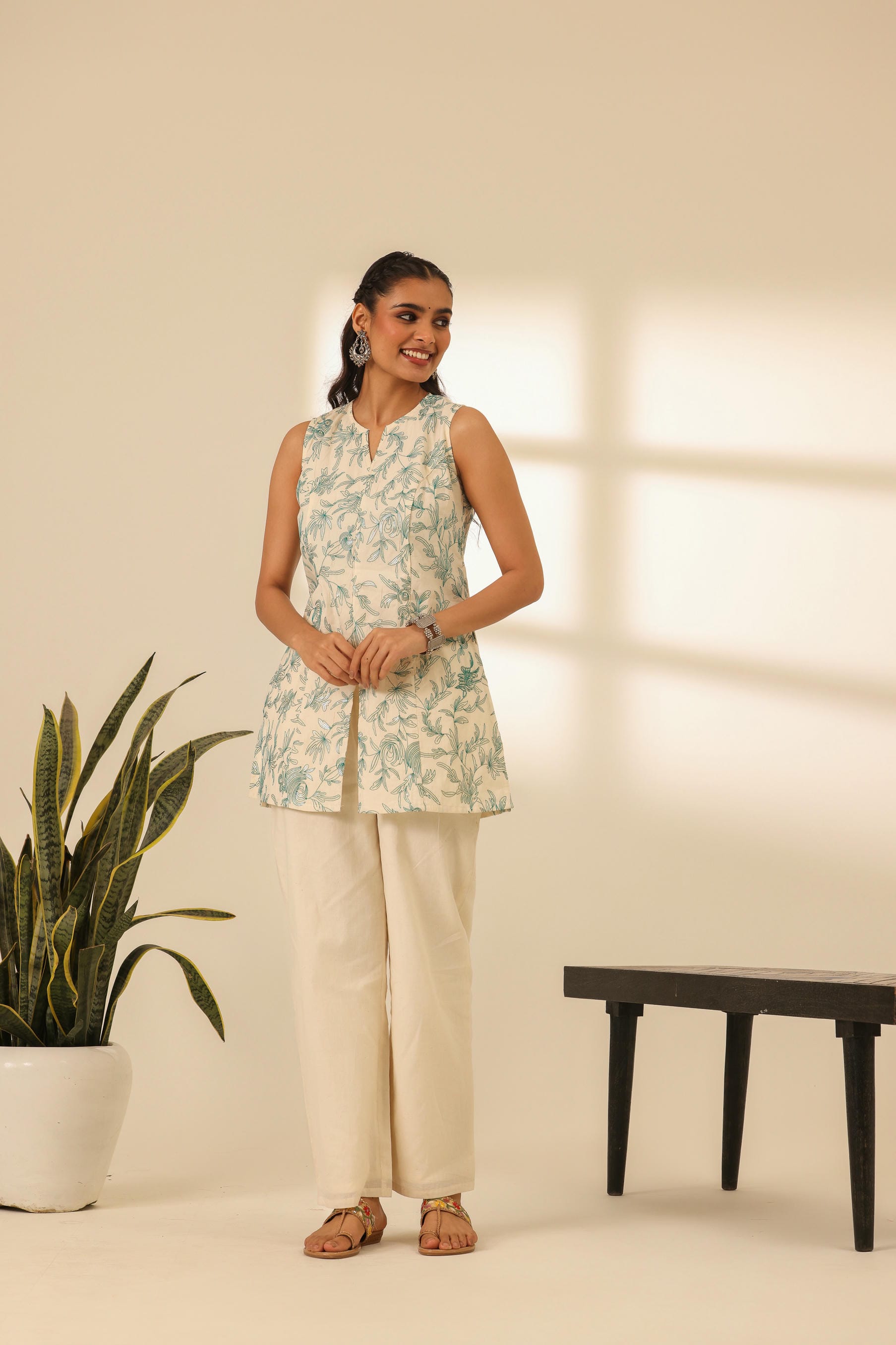 Rangrez Mint Glow Embroidered Kurta Set