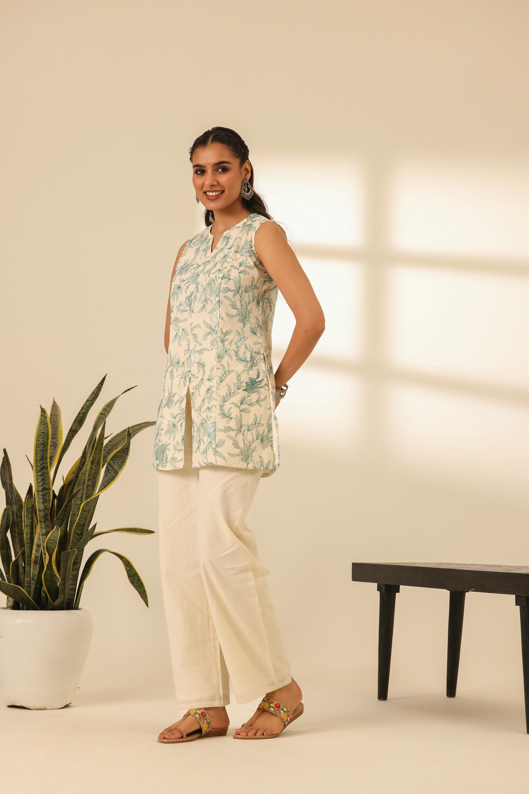 Rangrez Mint Glow Embroidered Kurta Set