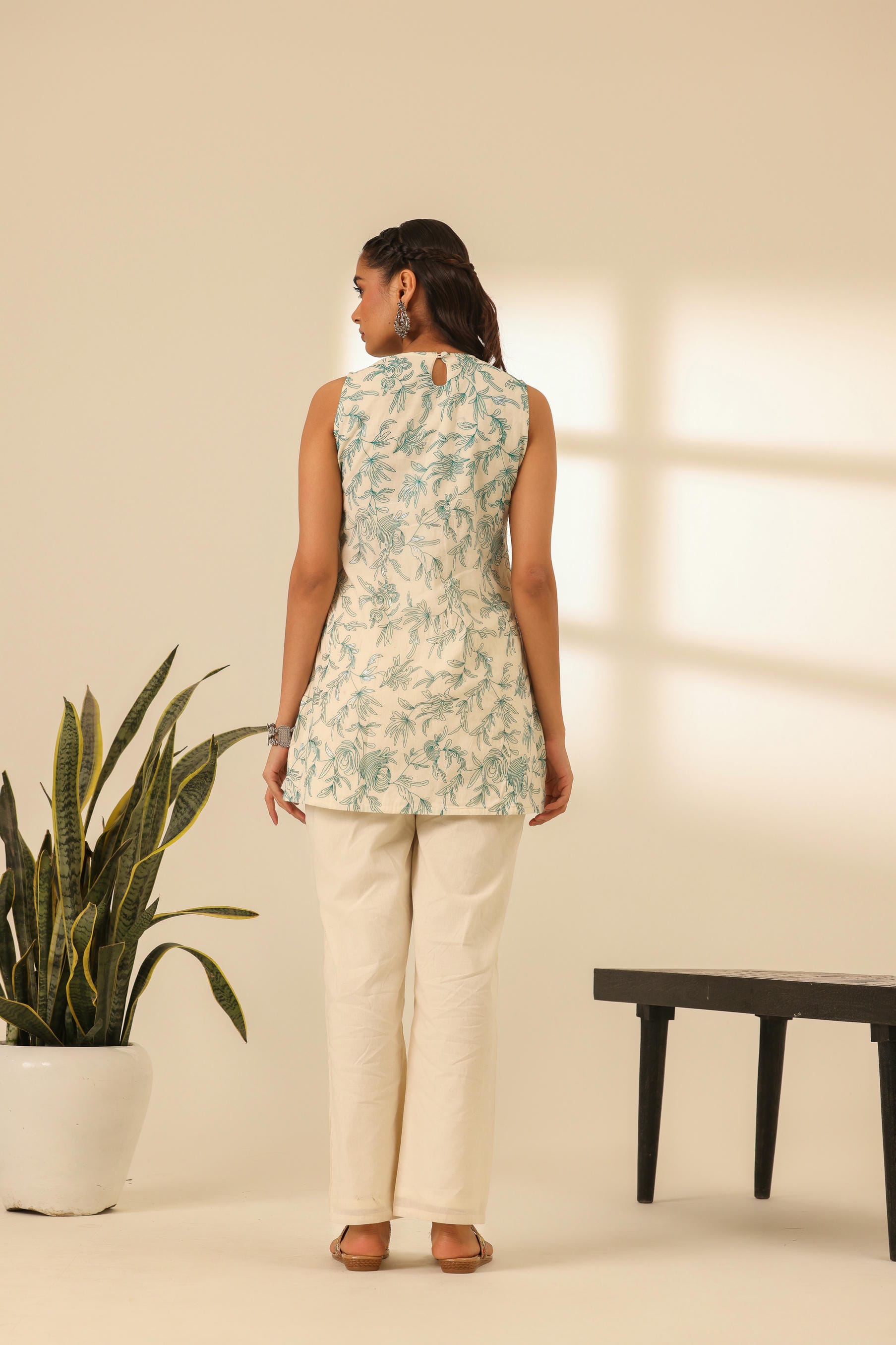 Rangrez Mint Glow Embroidered Kurta Set