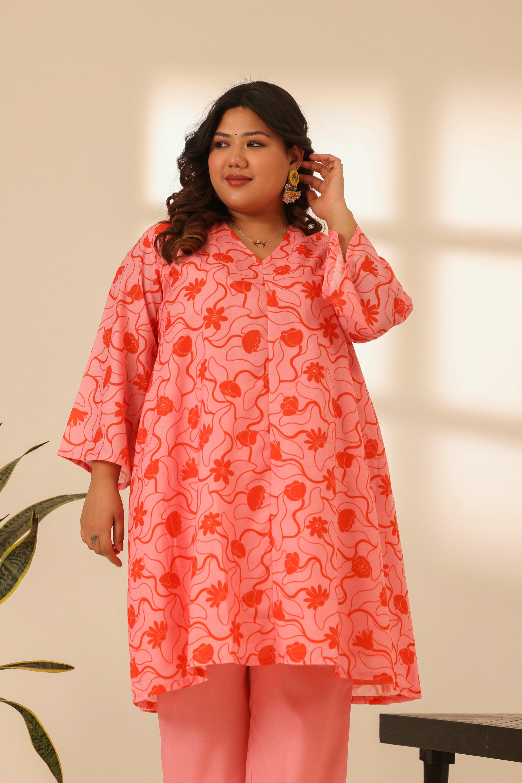Rangrez Flamingo A Line Kurta Set
