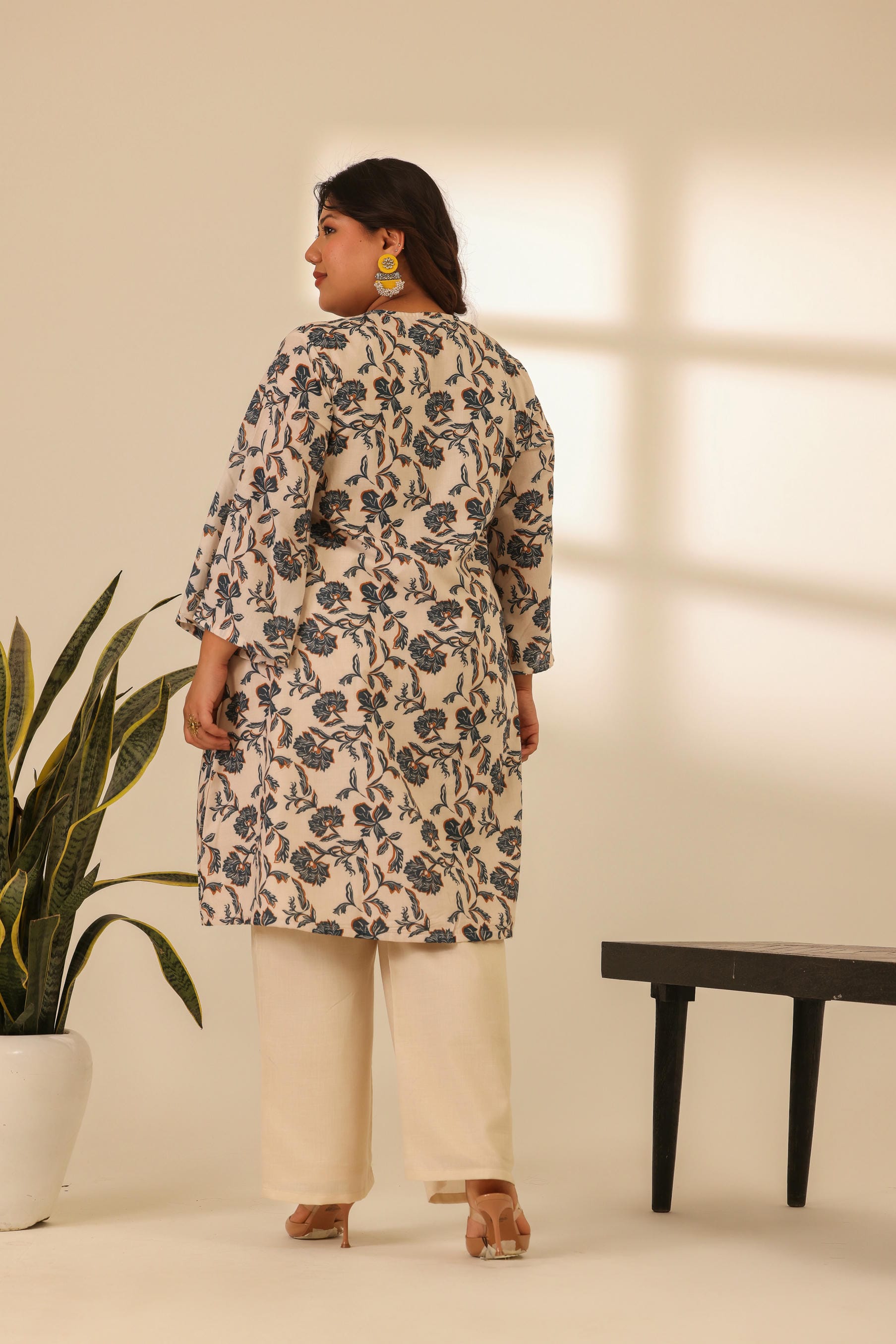 Rangrez Maple Dust A Line Kurta