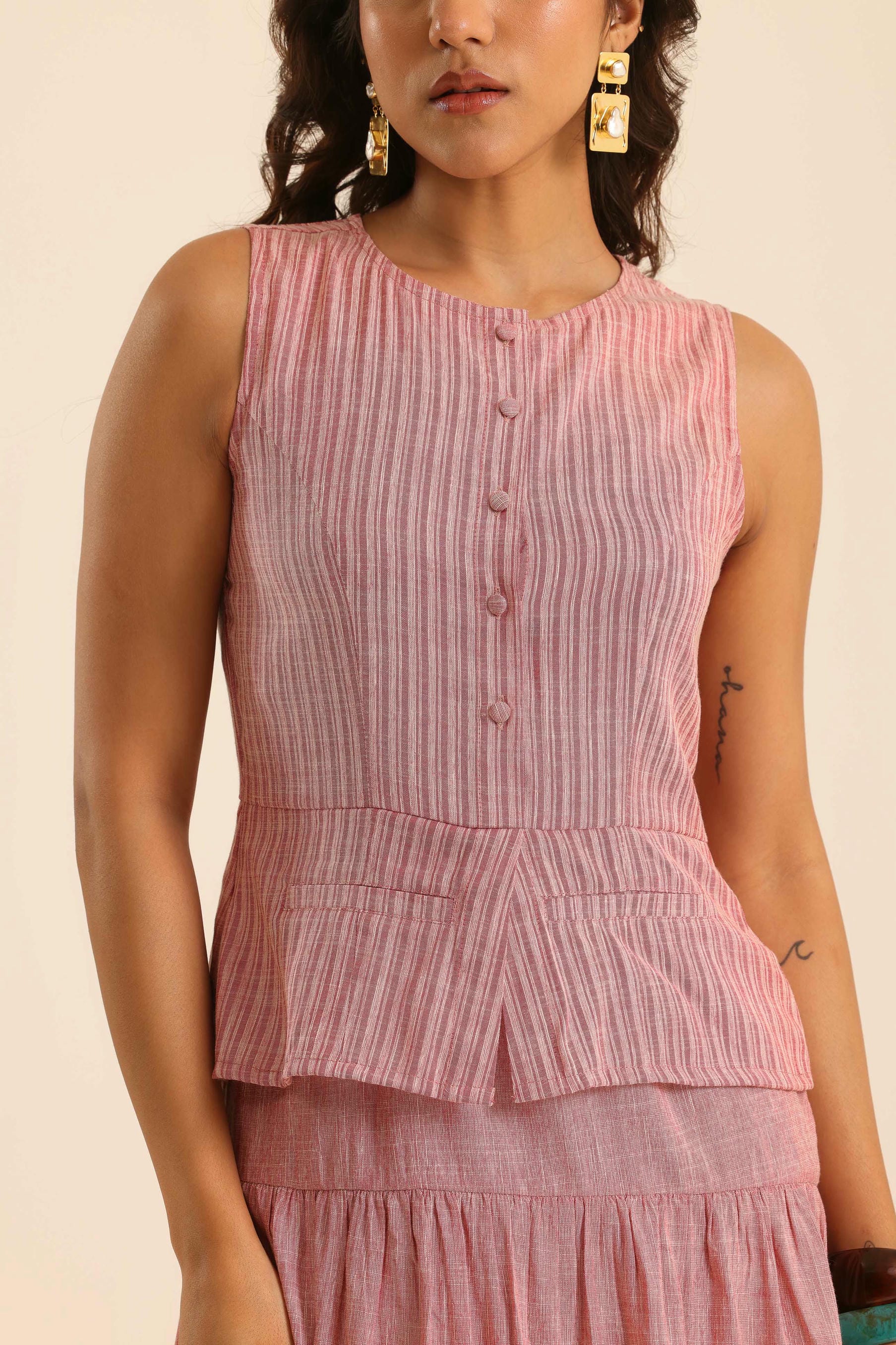 Rangrez Pink Blush Short Dress