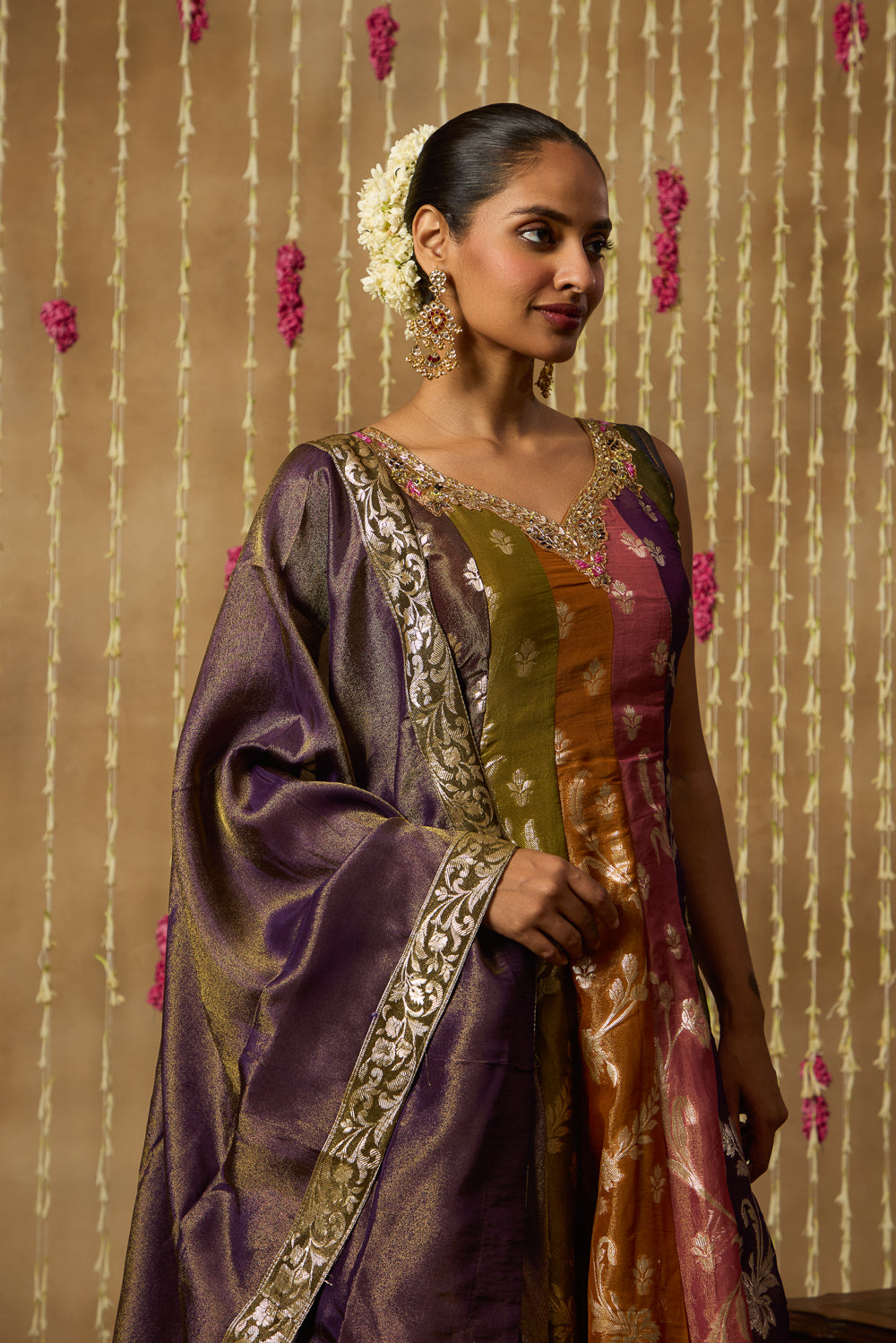 Jhoom Multi Bloom Anarkali Set