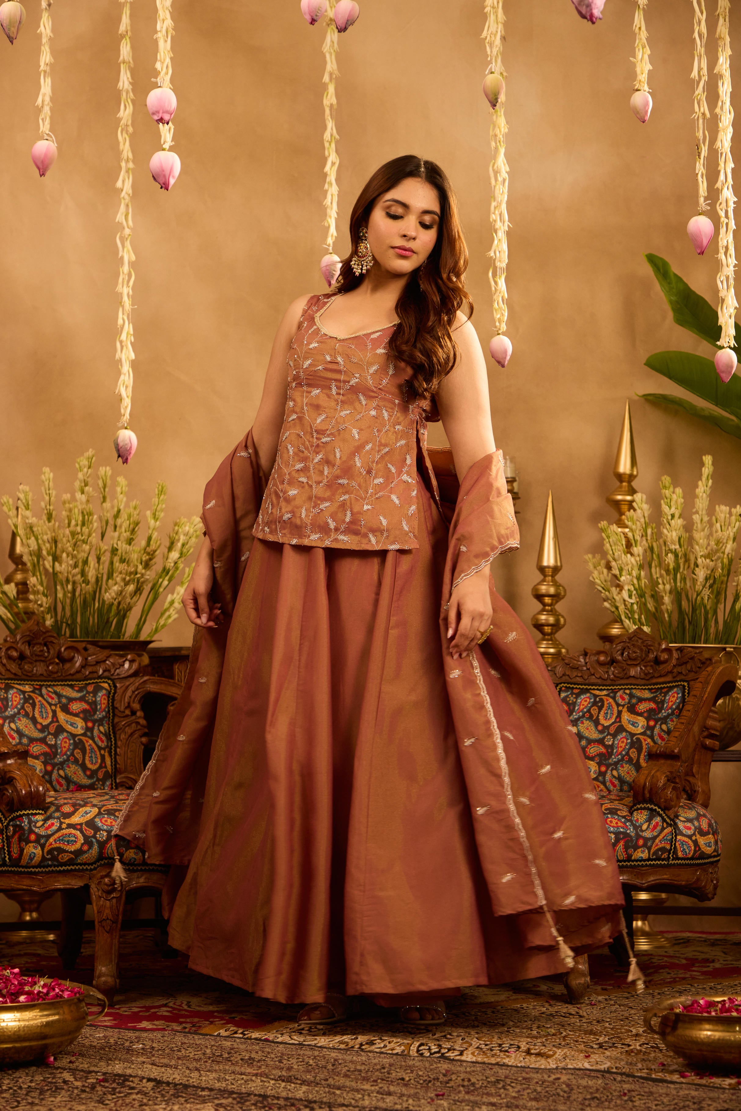 Mastaani Autumn Dust Lehenga Set
