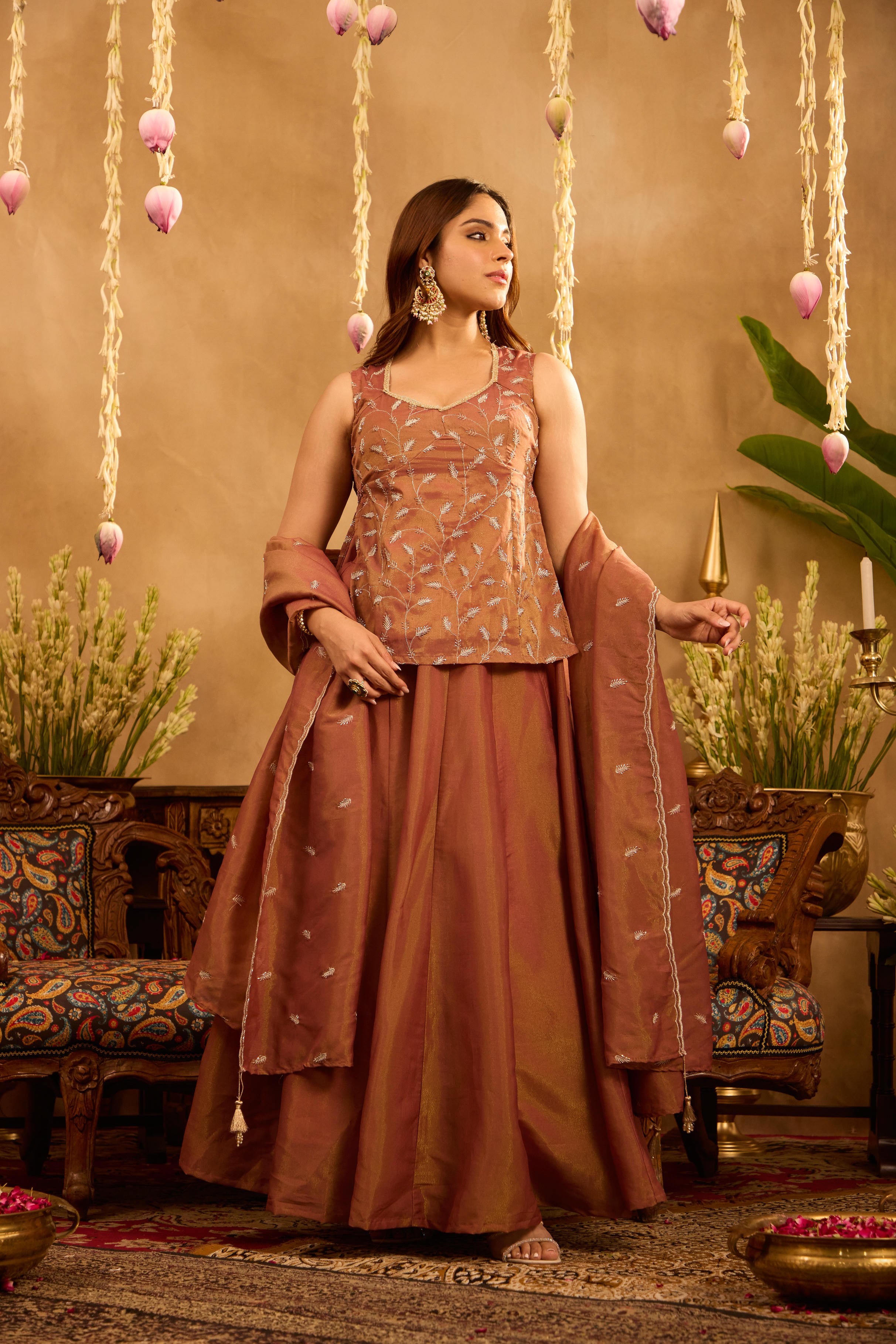 Mastaani Autumn Dust Lehenga Set