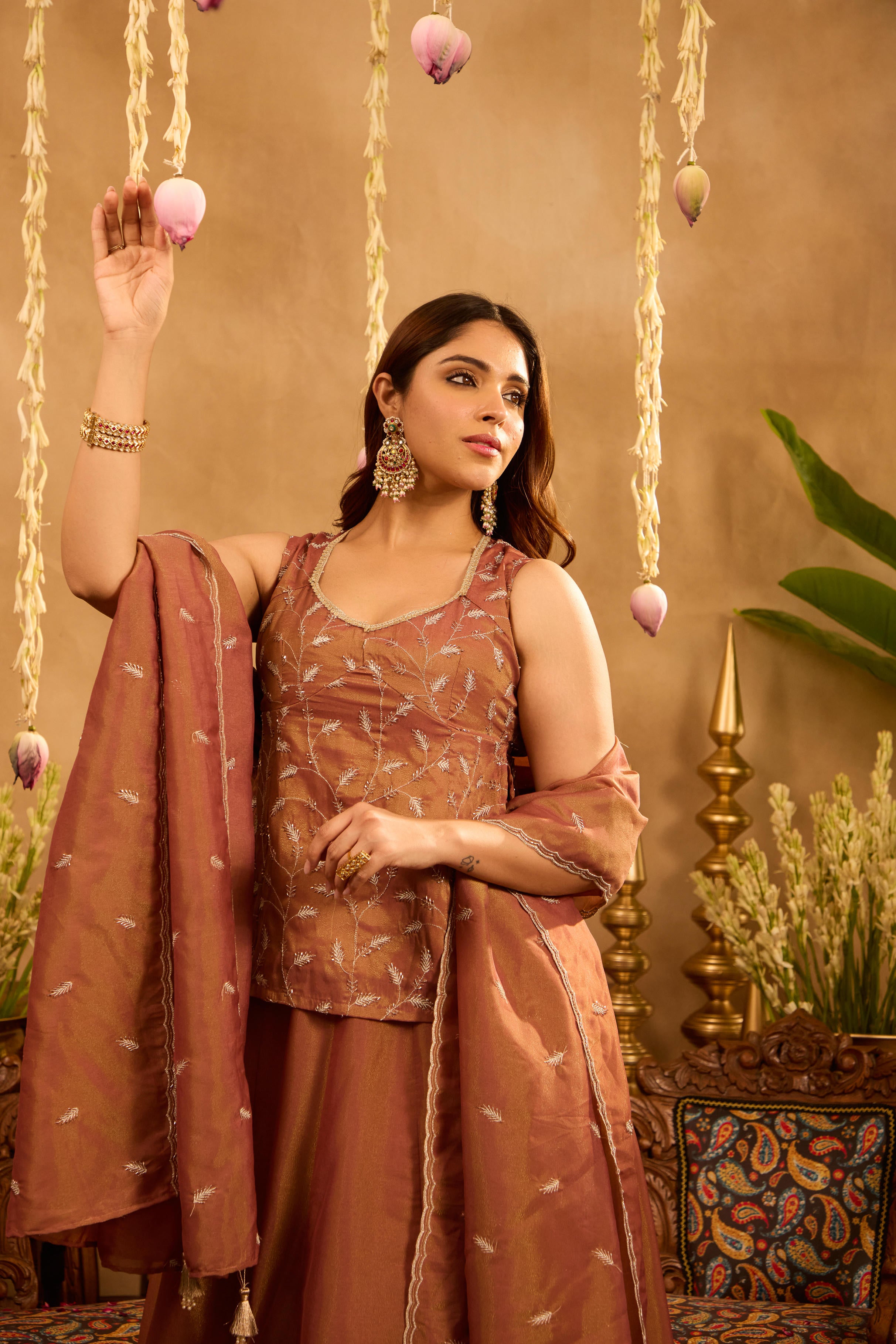 Mastaani Autumn Dust Lehenga Set