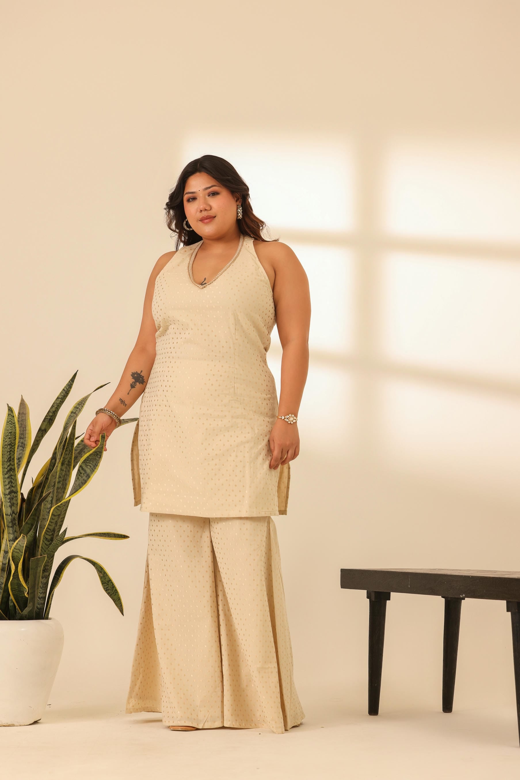 Rangrez Golden Hour Kurta Sharara Set