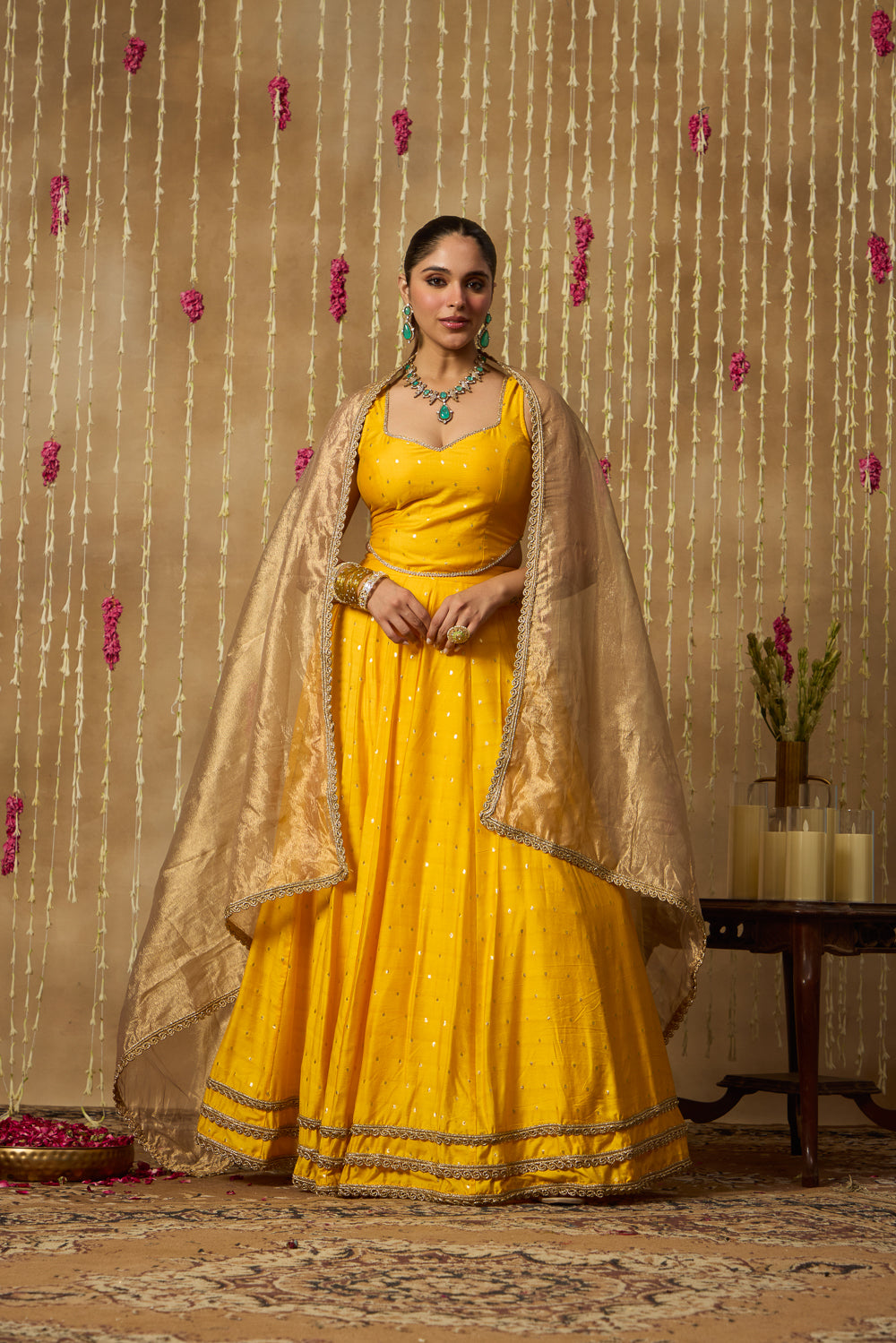 Jhoom Sunny Yellow Lehenga Set
