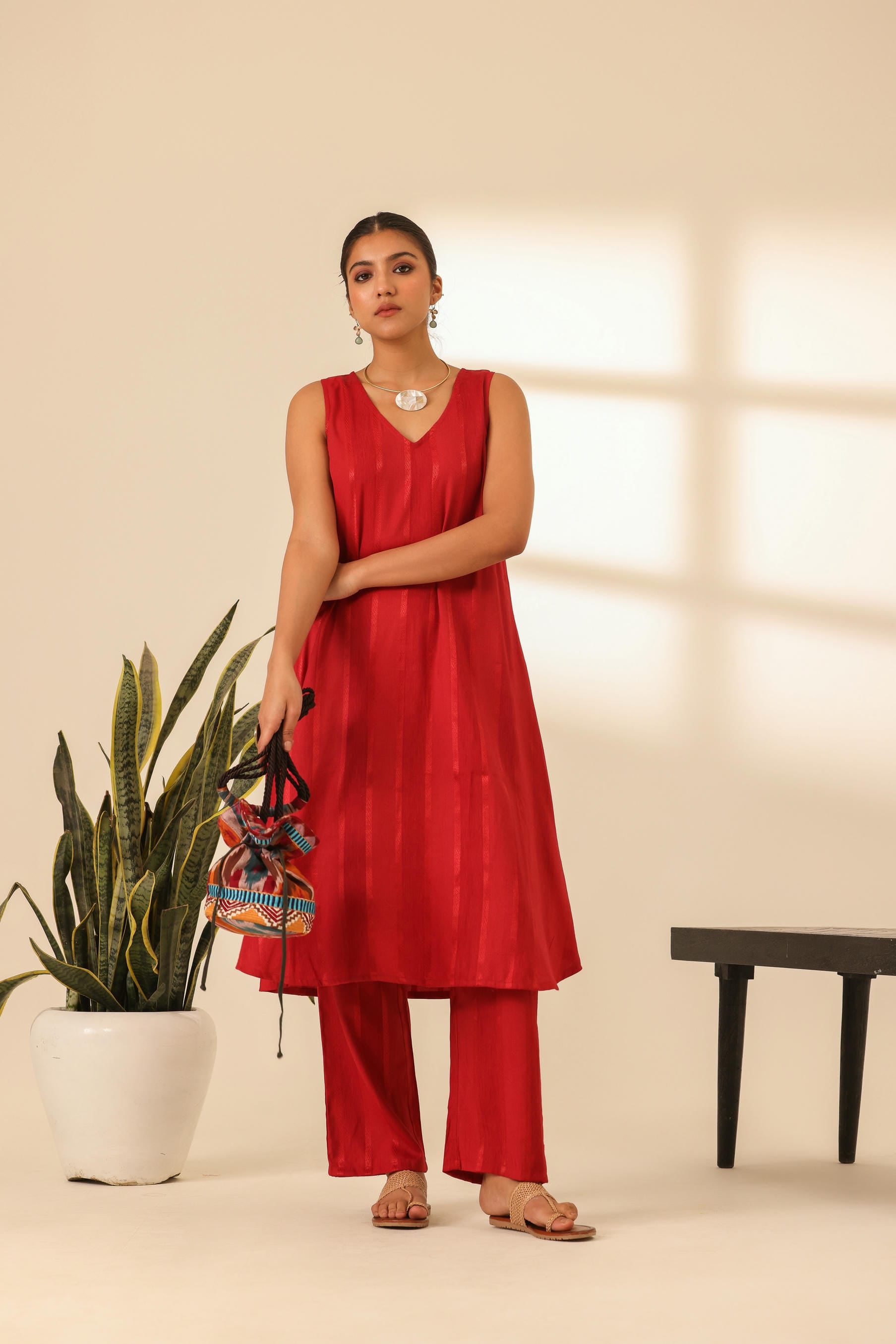 Rangrez Statement Red Kurta