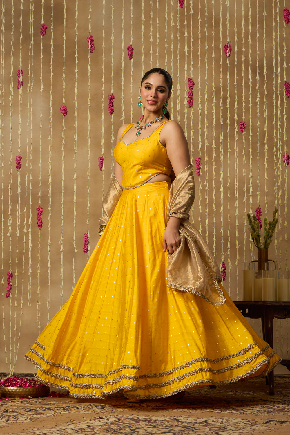 Jhoom Sunny Yellow Lehenga Set