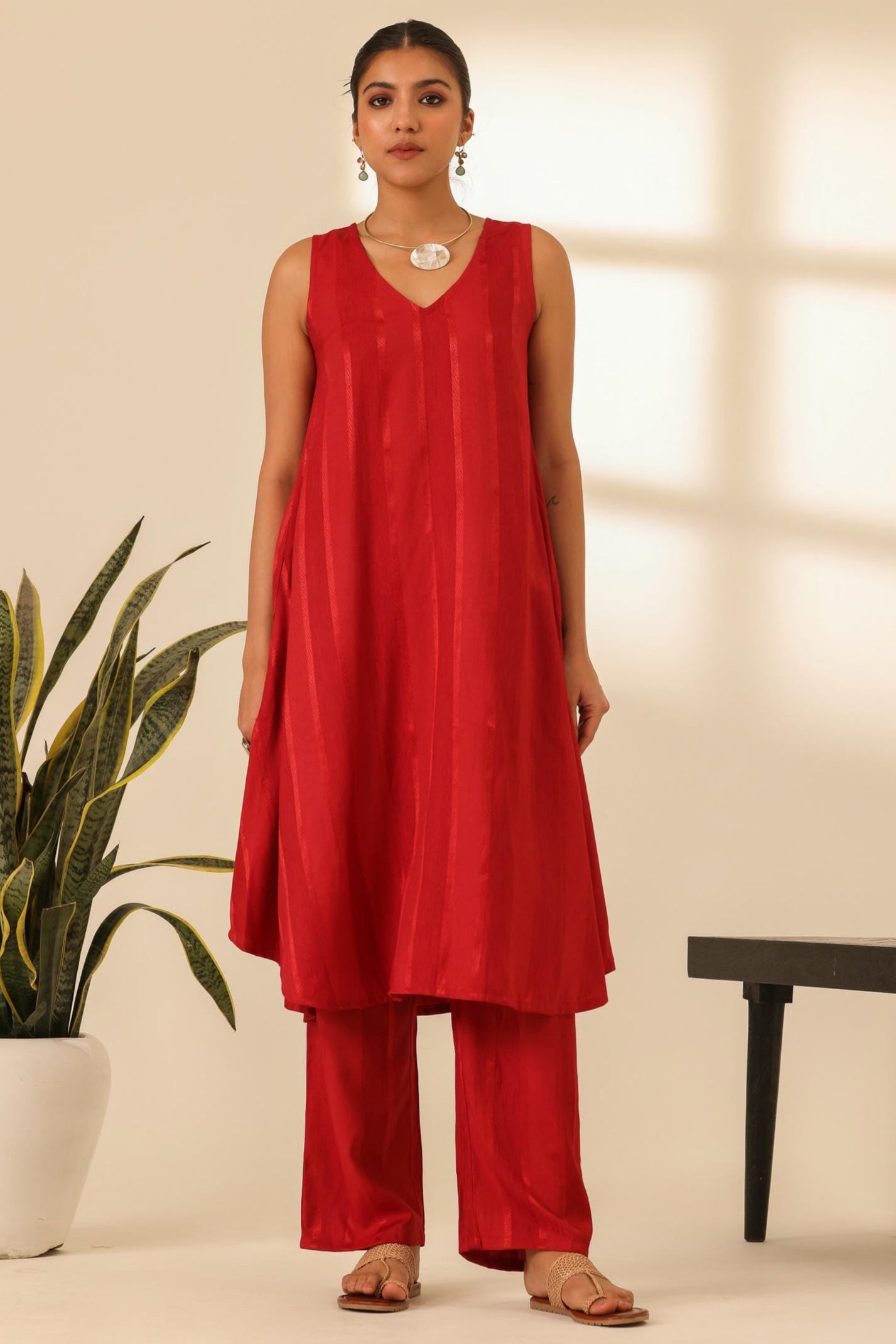 Rangrez Statement Red Kurta Set