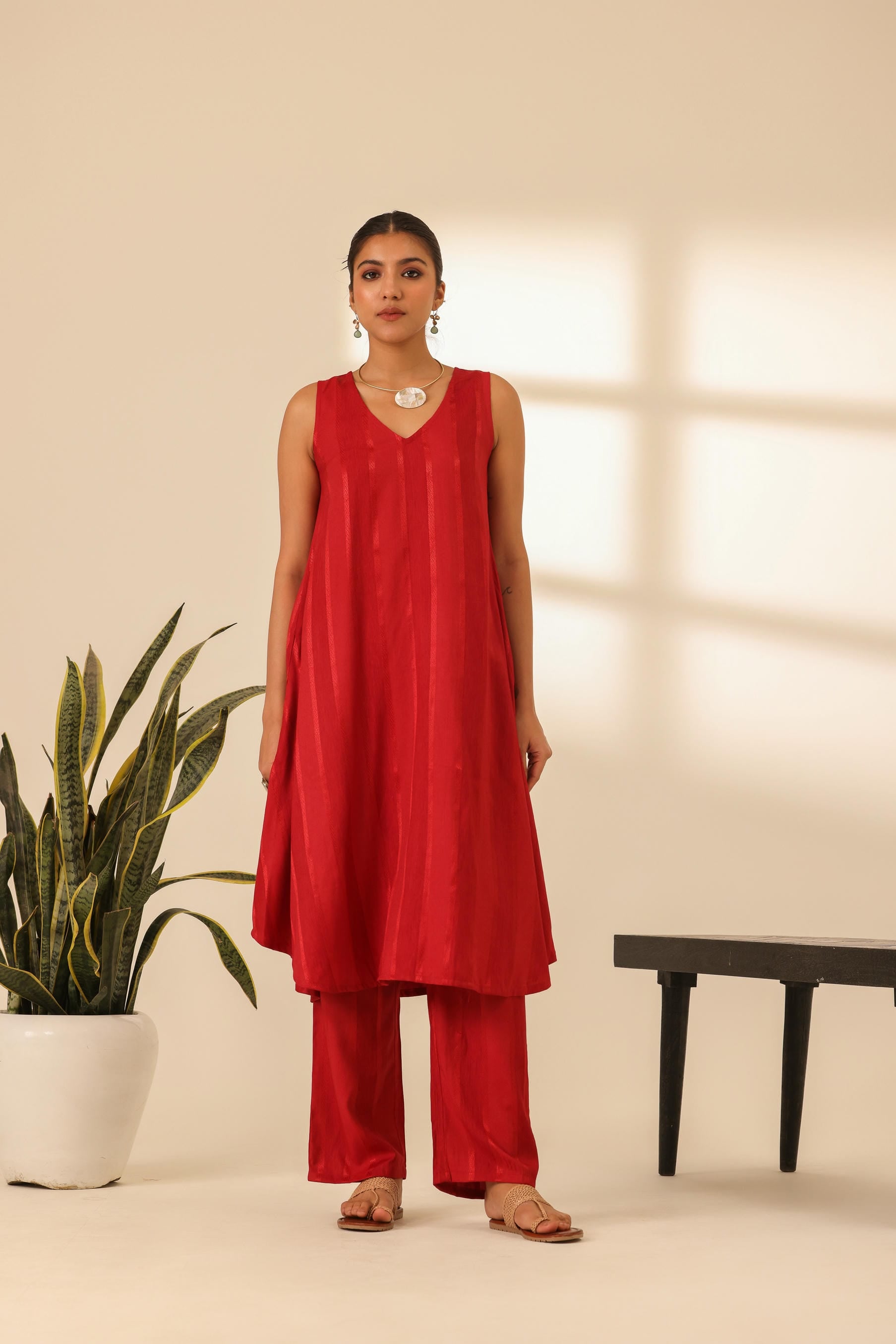 Rangrez Statement Red Kurta