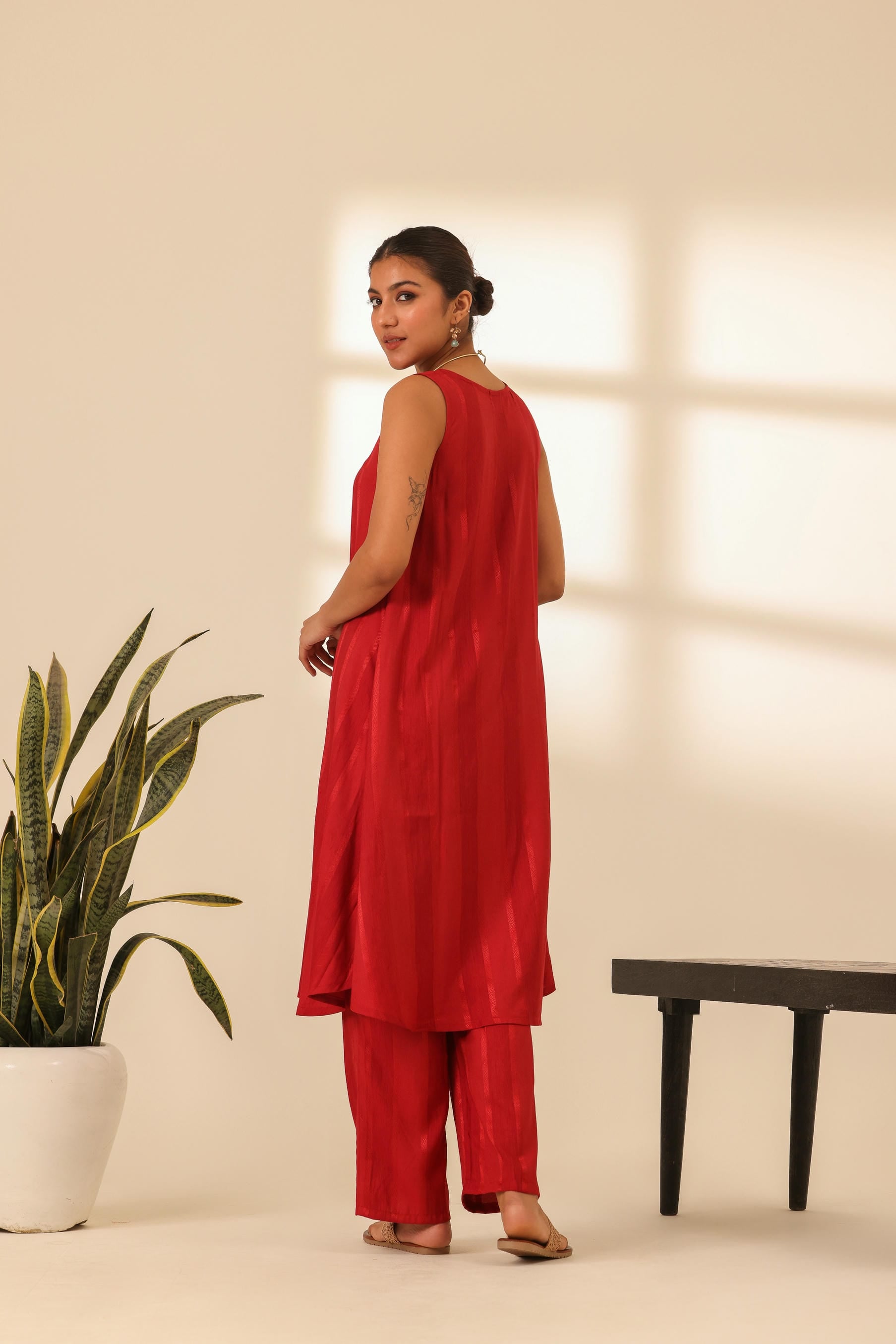 Rangrez Statement Red Kurta