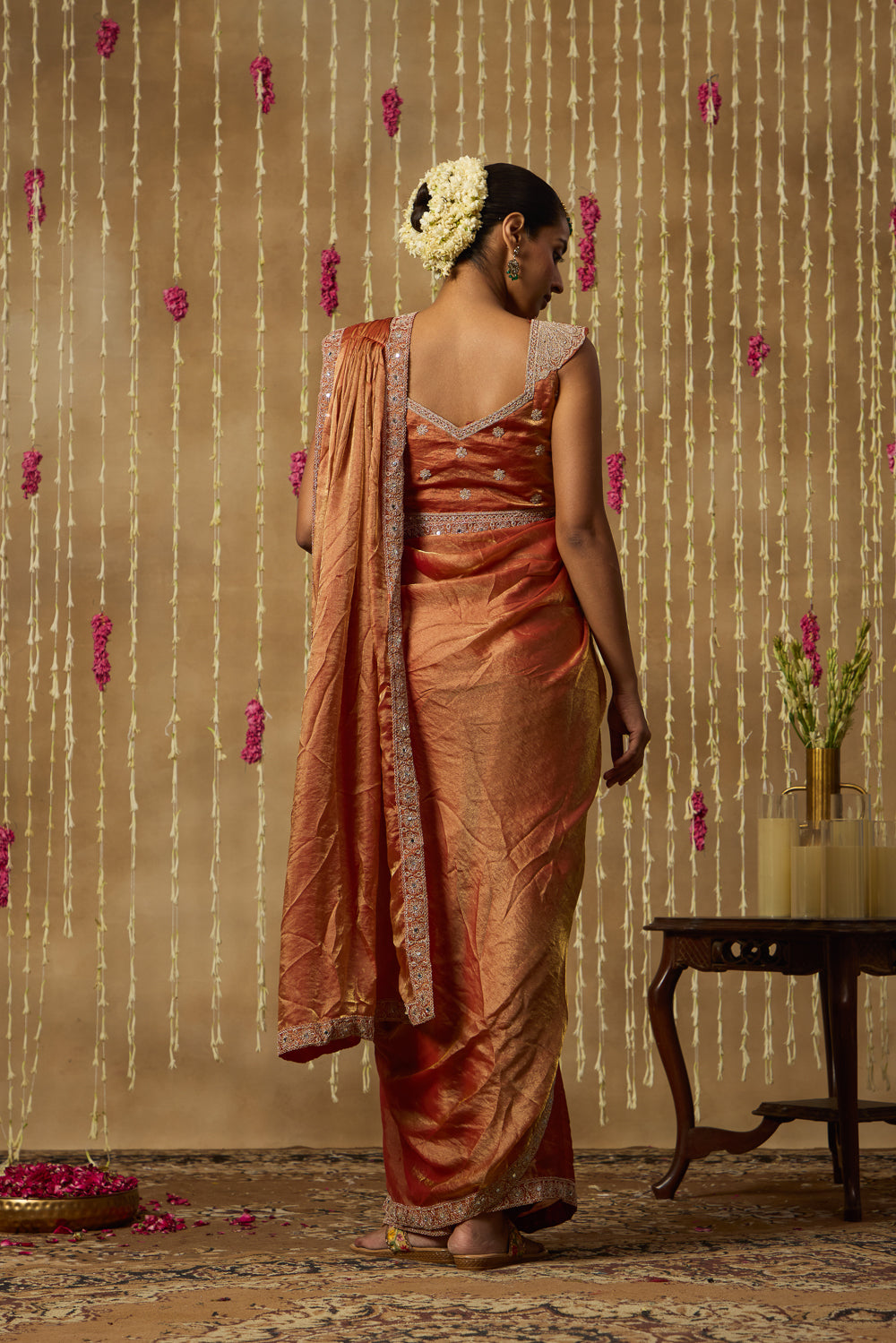 Jhoom Amber Mirror Saree Set