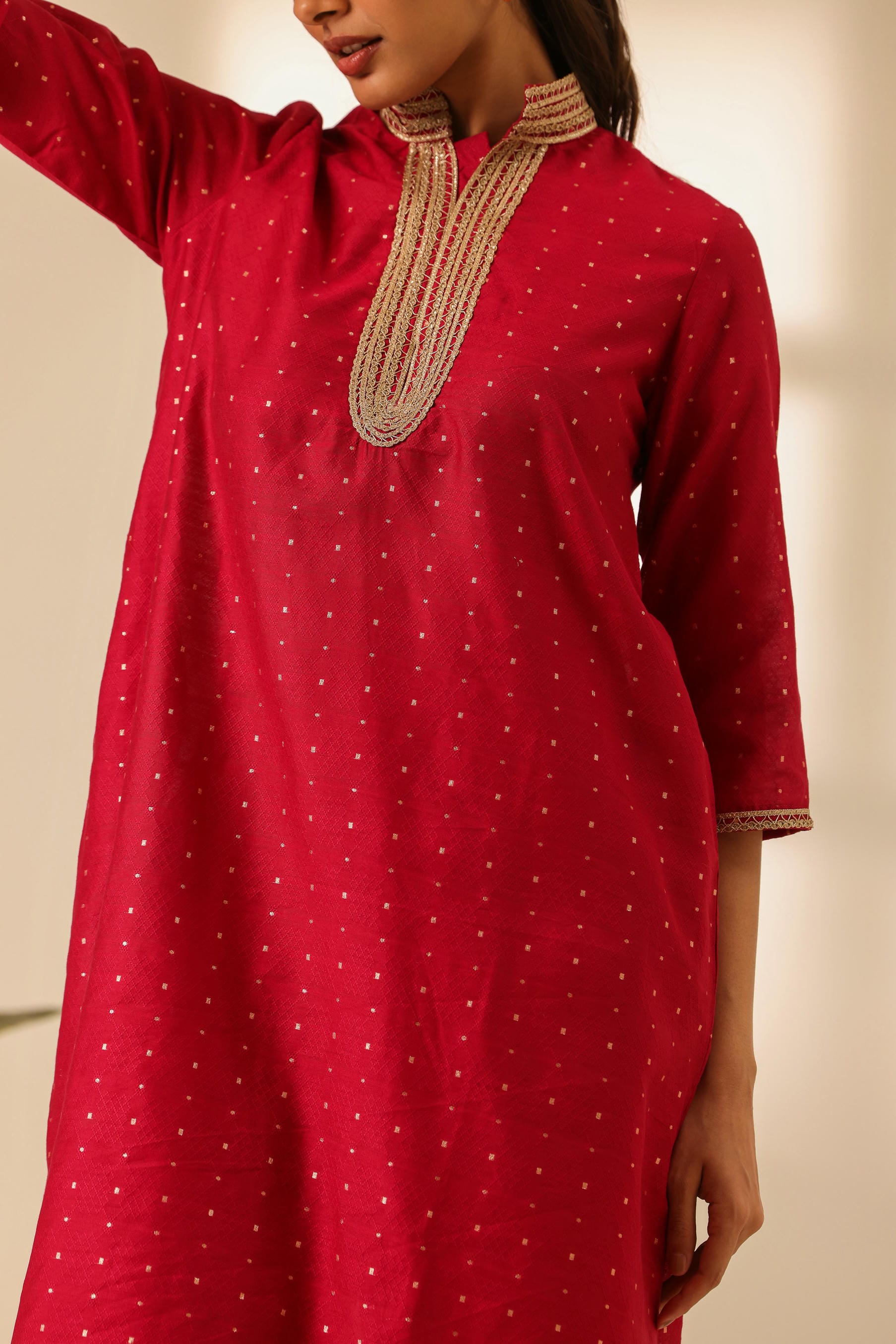 Rangrez Pink Bliss A Line Kurta