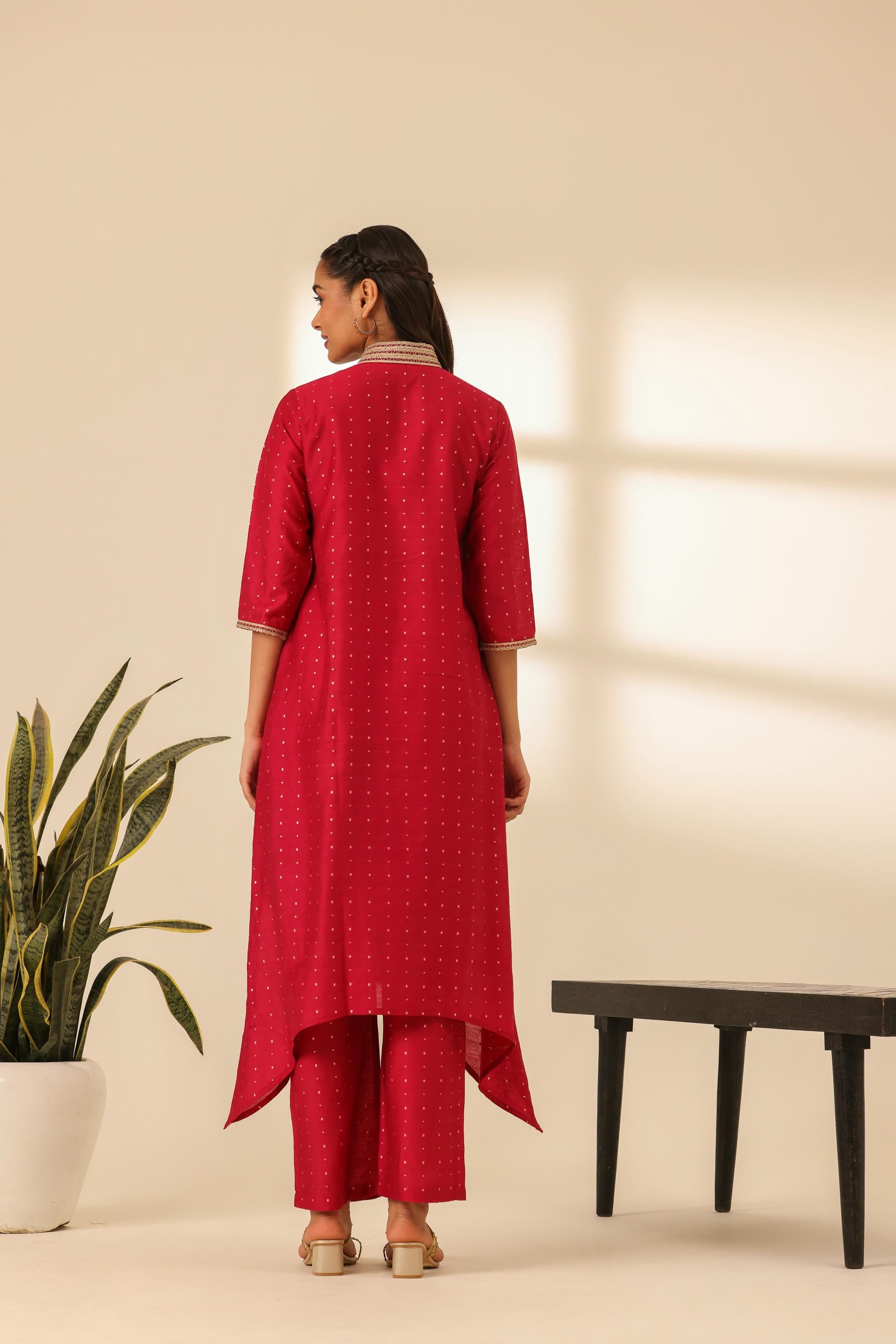 Rangrez Pink Bliss A Line Kurta