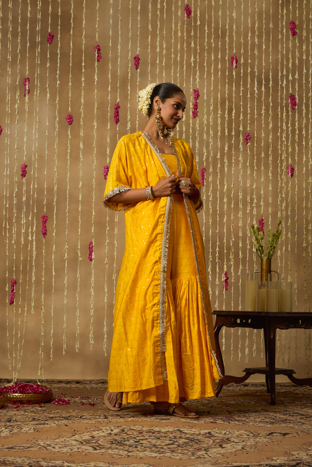 Jhoom Marigold Overlay Set